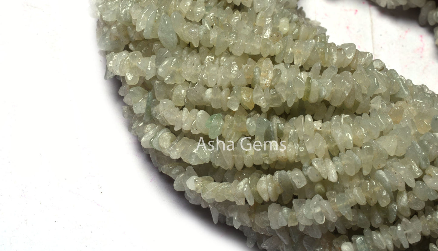 34" Strand Natural Green Aventurine Uncut Chips Angoori Margaj Smooth Raw Rough Beads Gemstone Margaj Unshape Uncut Beads Jewelry Craft sale