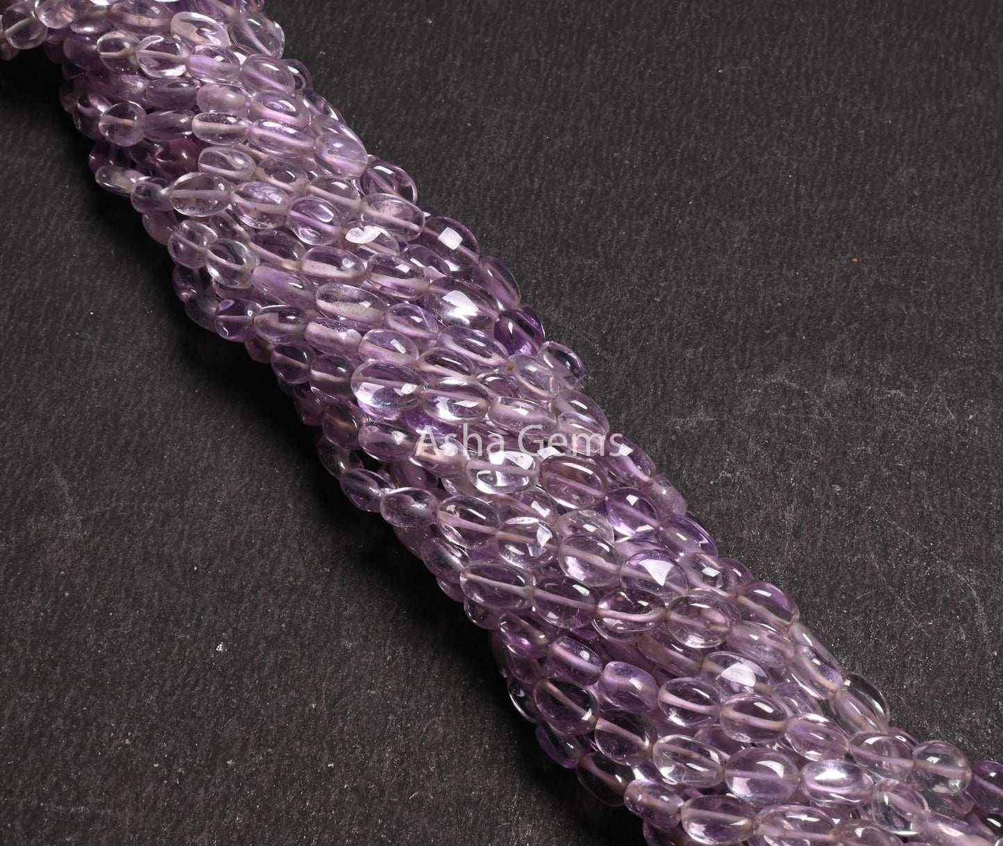 Fine Quality Pink Amethyst Smooth Oval Shape Gemstone Beads,13" Strand Shaded Pink Amethyst Handmade Oval Straight Beads Jewelry Crafts SALE