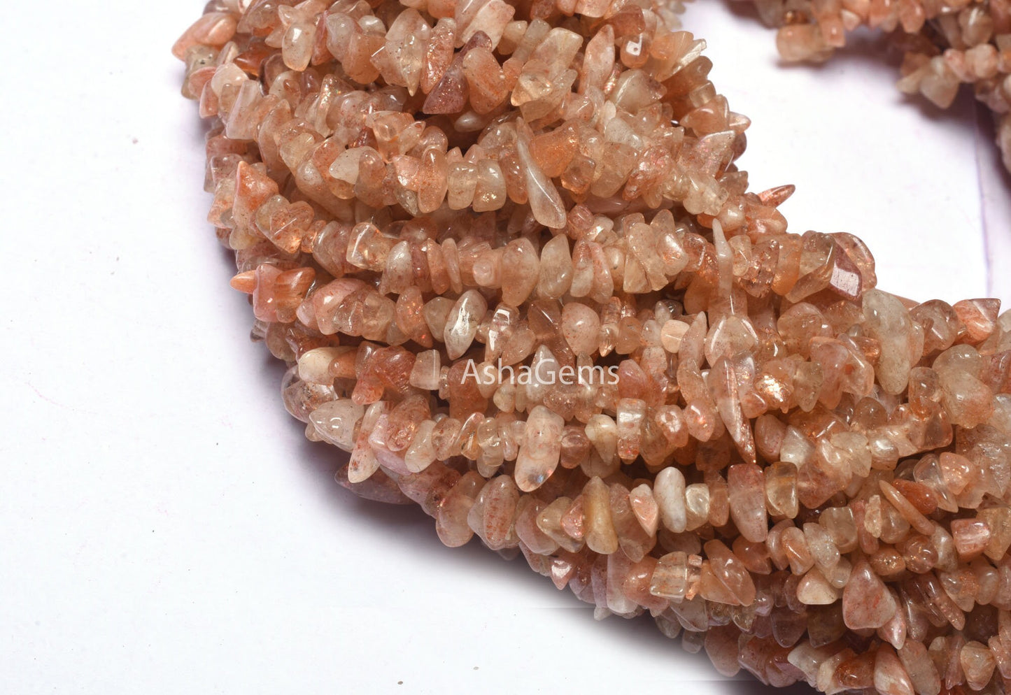 34 inch Strand Natural Sunstone Uncut Chips Beads, Fine Natural Orange red Sunstone Raw Rough Smooth gemstone Tiny Nugget Beads Jewelry SALE