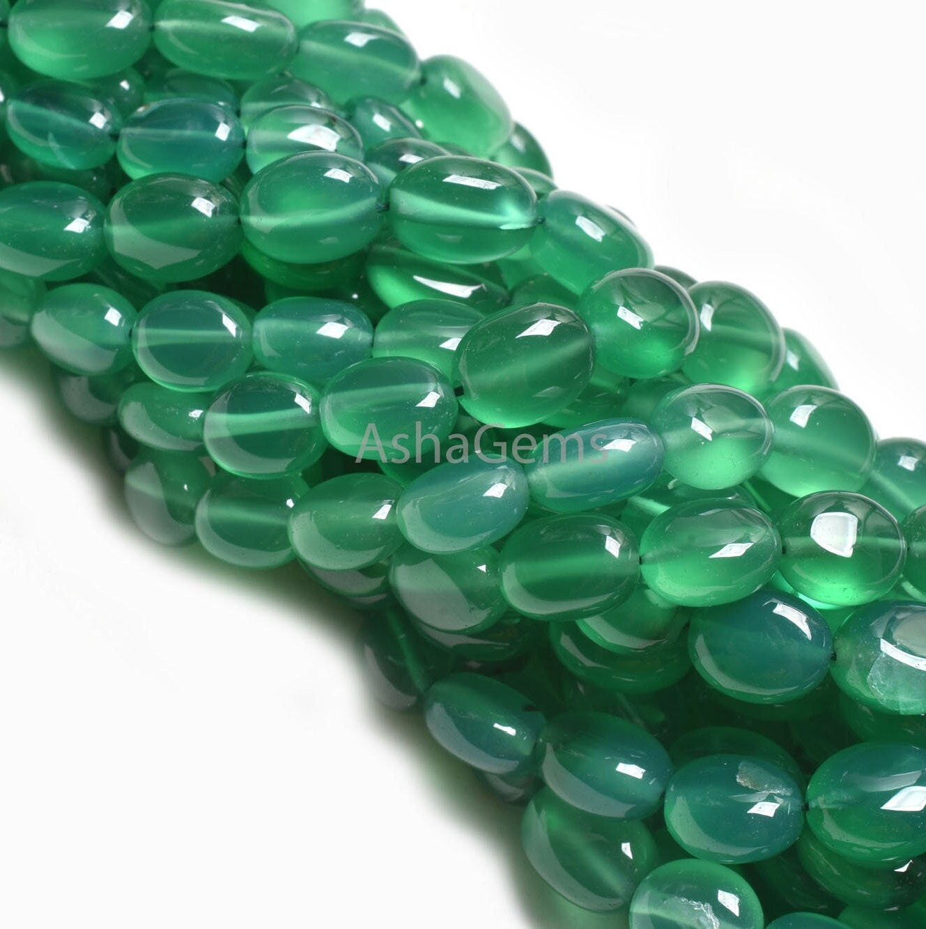 16" Strand Green Onyx Smooth Oval shape gemstone Beads, Fine Green Onyx Plain Handmade Oval Straight Drill Beads, Onyx Beads Jewelry Crafts