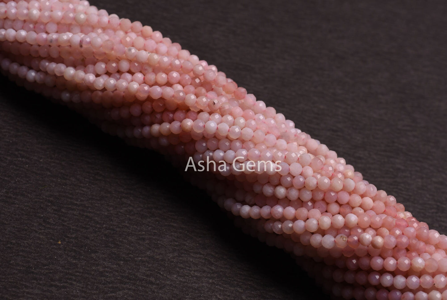 2.5mm AAA Real Pink Opal Micro Cut Gemstone Beads,13"Strand Natural Shaded Pink Opal Machine Cut Tiny Rondelle Beads, Opal Bead Jewelry SALE