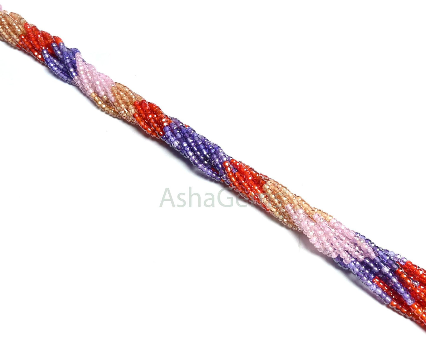 13" Strand Multi Color Zircon Faceted Rondelle Shape Beads,3mm Zircon Beads, Cubic Zirconia Faceted Beads, Multi Shaded Zircon Beads Jewelry