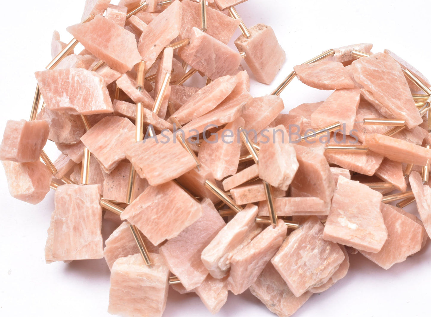 Rare Pink Amazonite Uneven Shape Slice Beads, Natural Pink amazonite Rough Beads Healing Crystal Raw Mineral Nugget Beads For Boho Jewelry