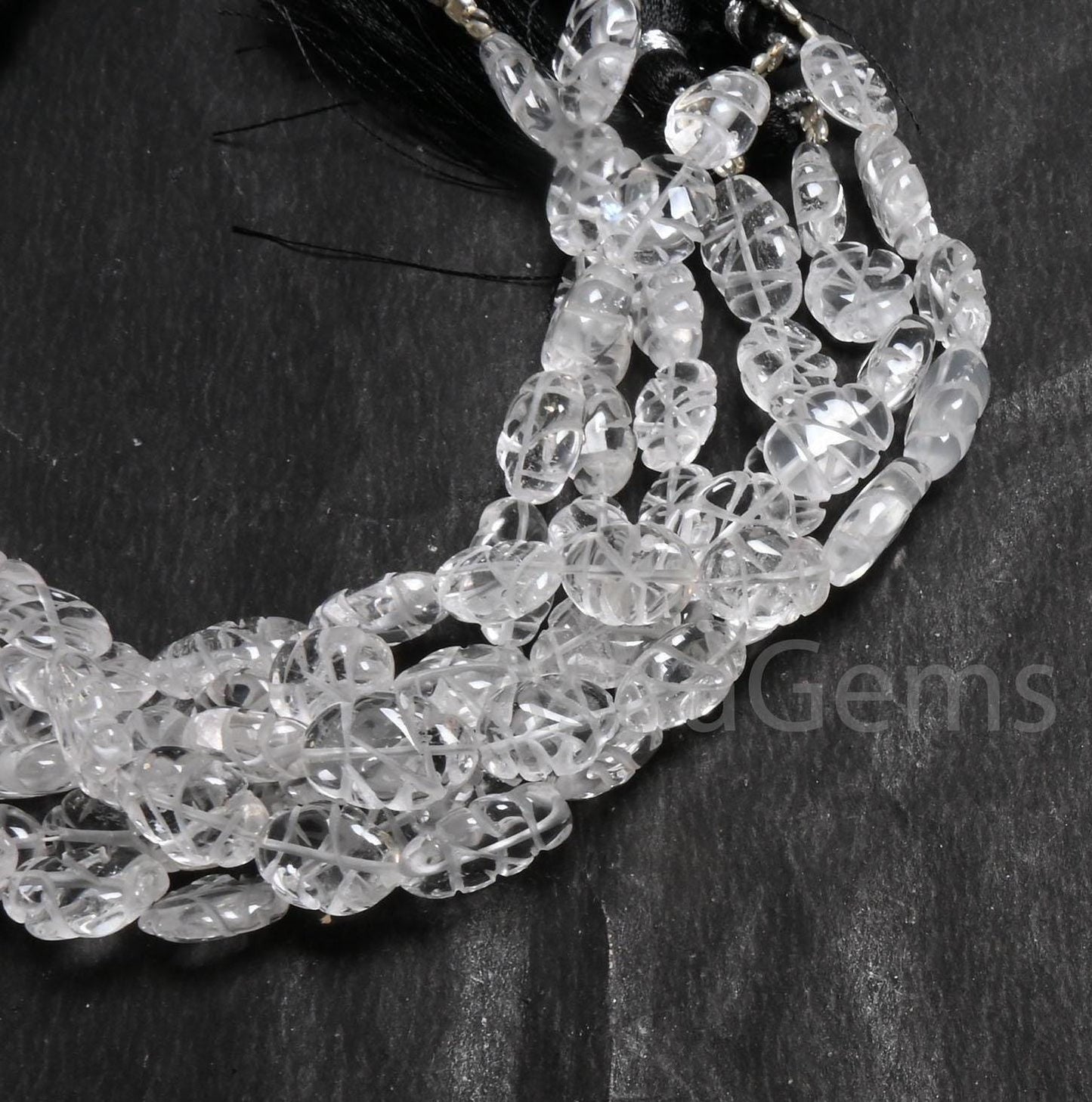 Beautiful Crystal Quartz Carving Oval Shape Handmade Beads, White Crystal Smooth Oval Carved Straight Drill Gemstone Loose Bead Jewelry SALE
