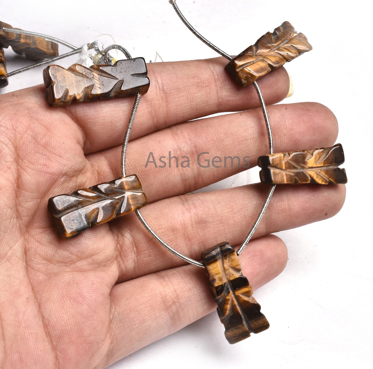 Natural Tiger Eye Carve Fancy Shape Beads, Shaded Brown Tiger Eye Carved fancy Long Uneven Rectangle Beads, tiger Fancy Carving Bead Jewelry