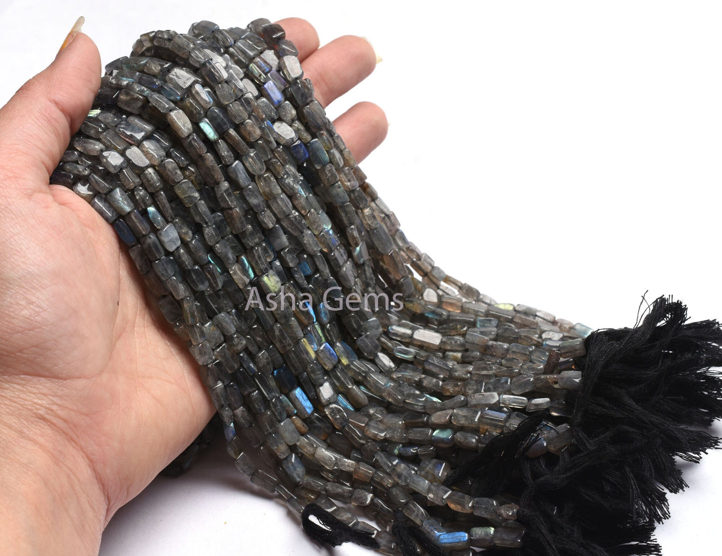 Natural Flash Labradorite Rectangle Shape Beads,13"Strand Black rainbow Fancy Straight Drill Bead Uneven Rectangle Gemstone Labradorite Bead