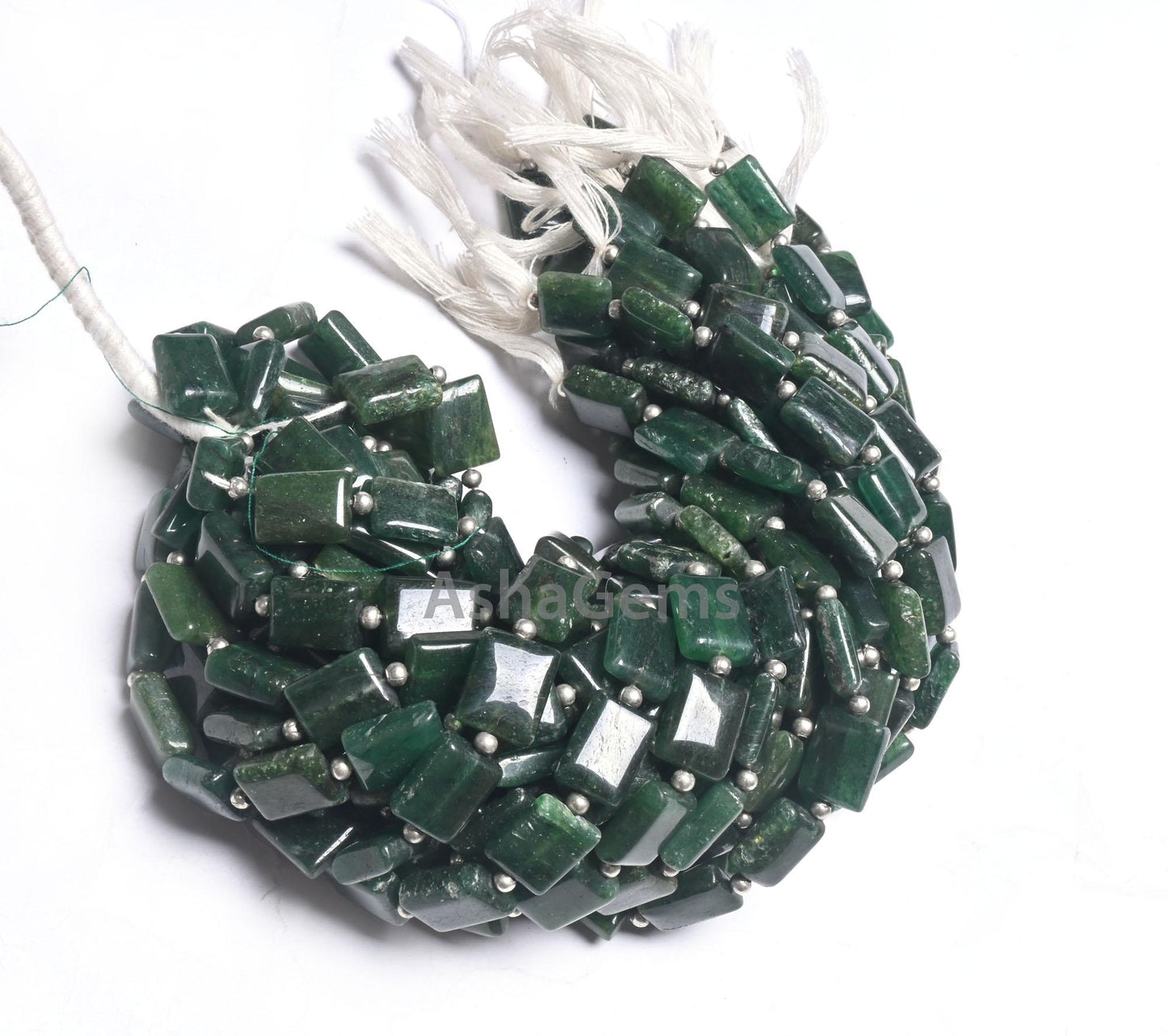 Beautiful dark Green Quartz Fancy Chicklet Handmade Beads, Fine Green Quartz Rectangle Shape Straight Drill Gemstone Loose Bead Jewelry SALE