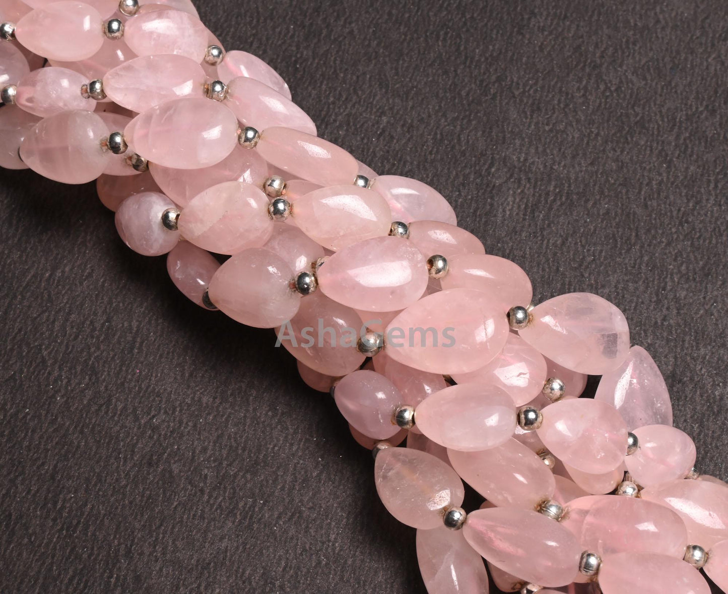 Fine Rose Quartz Pears Shape Smooth Gemstone loose Beads, Natural Pink Rose Quartz Plain Teardrop Handmade Straight Drill Beads Jewelry SALE