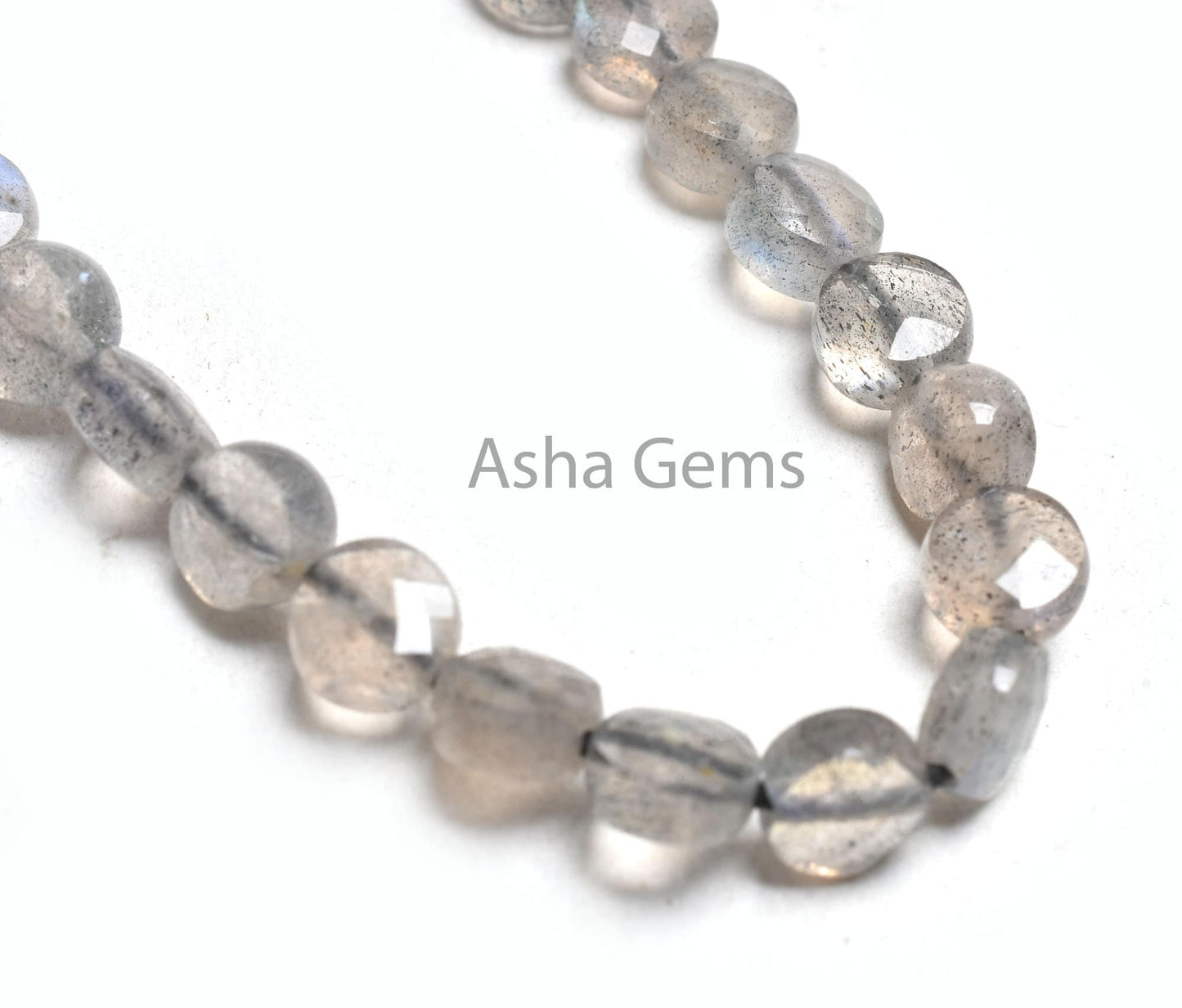 Fine Quality Labradorite Faceted Coin Shape Beads,5 mm,Natural Multi Blue Fire Labradorite Machine Cut Gemstone Beads Flshy Fire Labradorite
