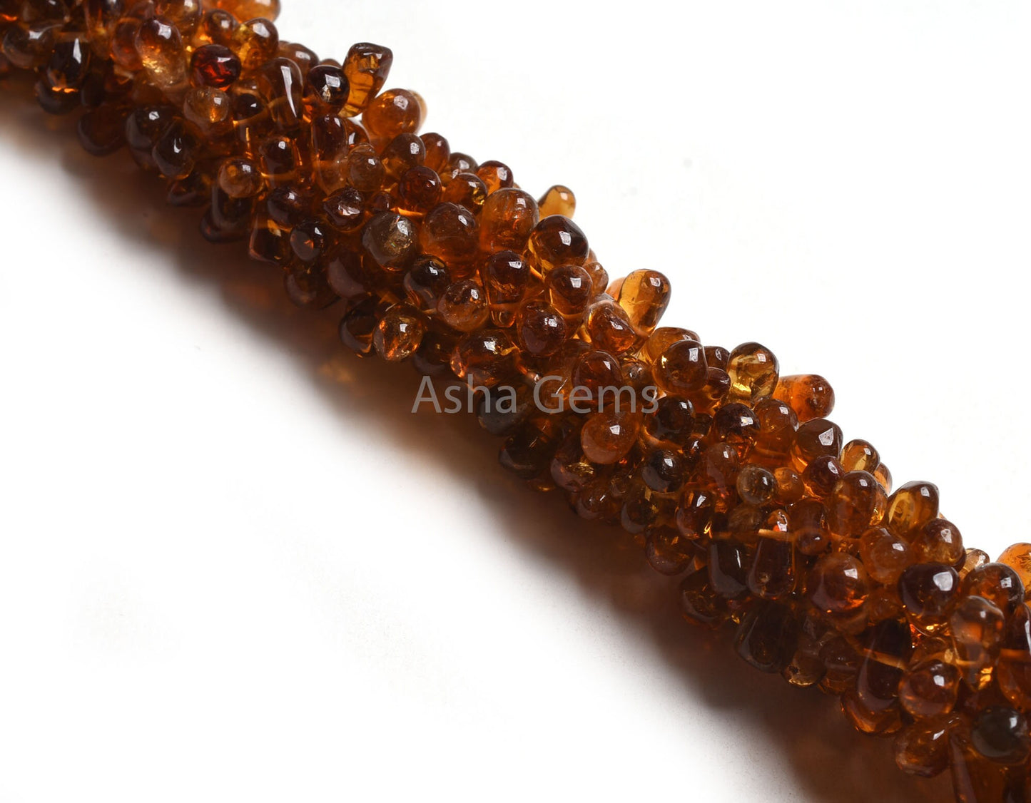 13" Strand Natural Yellow Citrine Quartz smooth Drops Shape Beads, Dark Honey Yellow Citrine Plain Handmade Uneven Teardrop Side Drill Beads