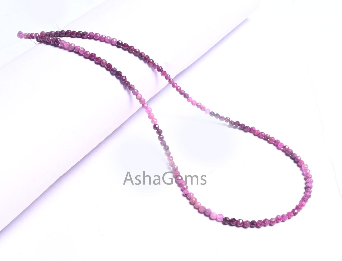3mm AAA Quality Shaded Red Ruby Faceted Micro Cut Beads,17"Strand Natural Ruby Machine Cut Rondelle Gemstone Ruby Bead Necklace Jewelry SALE