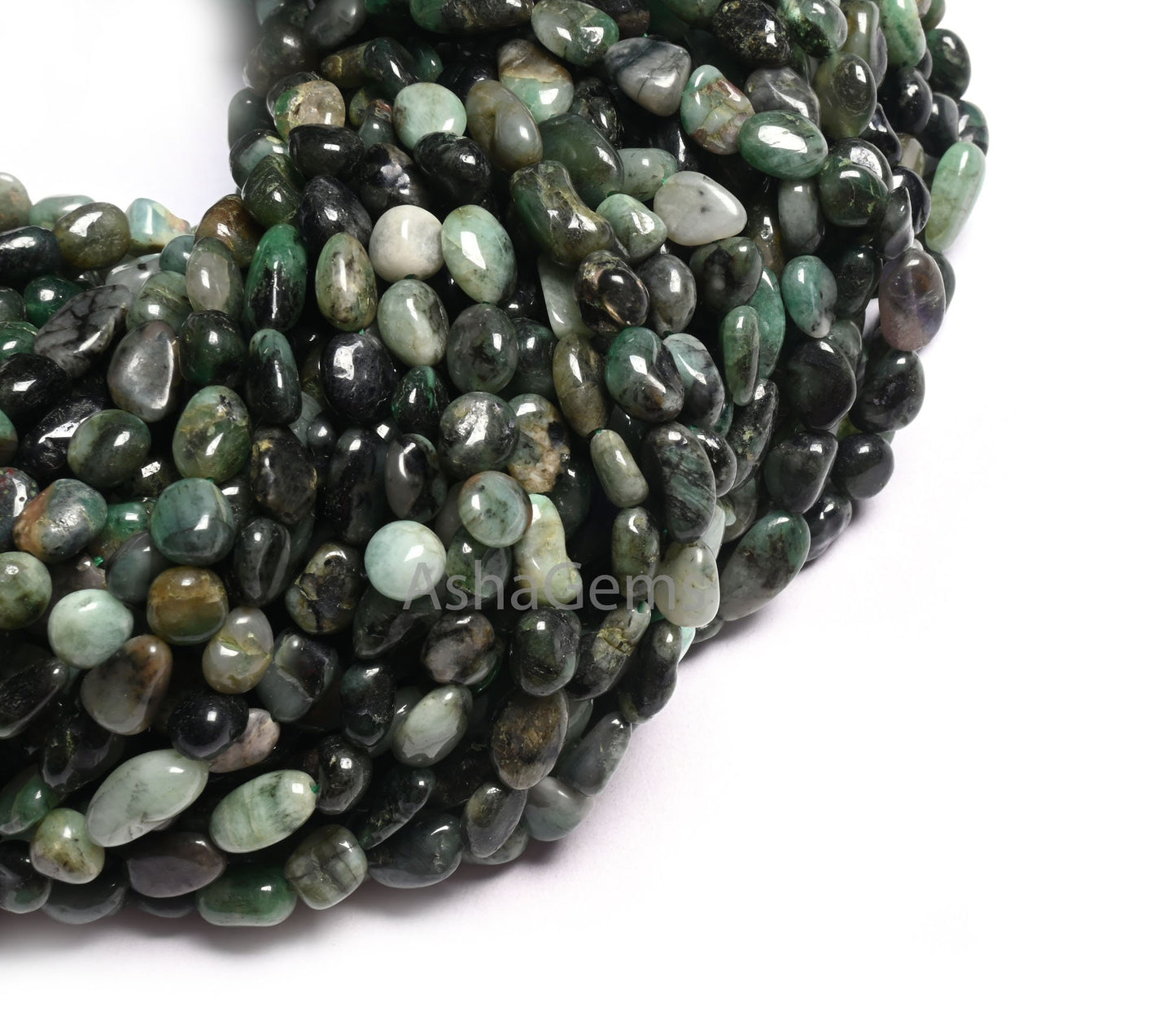 Beautiful Green Emerald Smooth Nugget Shape Gemstone Loose Beads, Sakota emerald Nugget Tiny Handmade Tumble Emerald Bead Jewelry Craft SALE