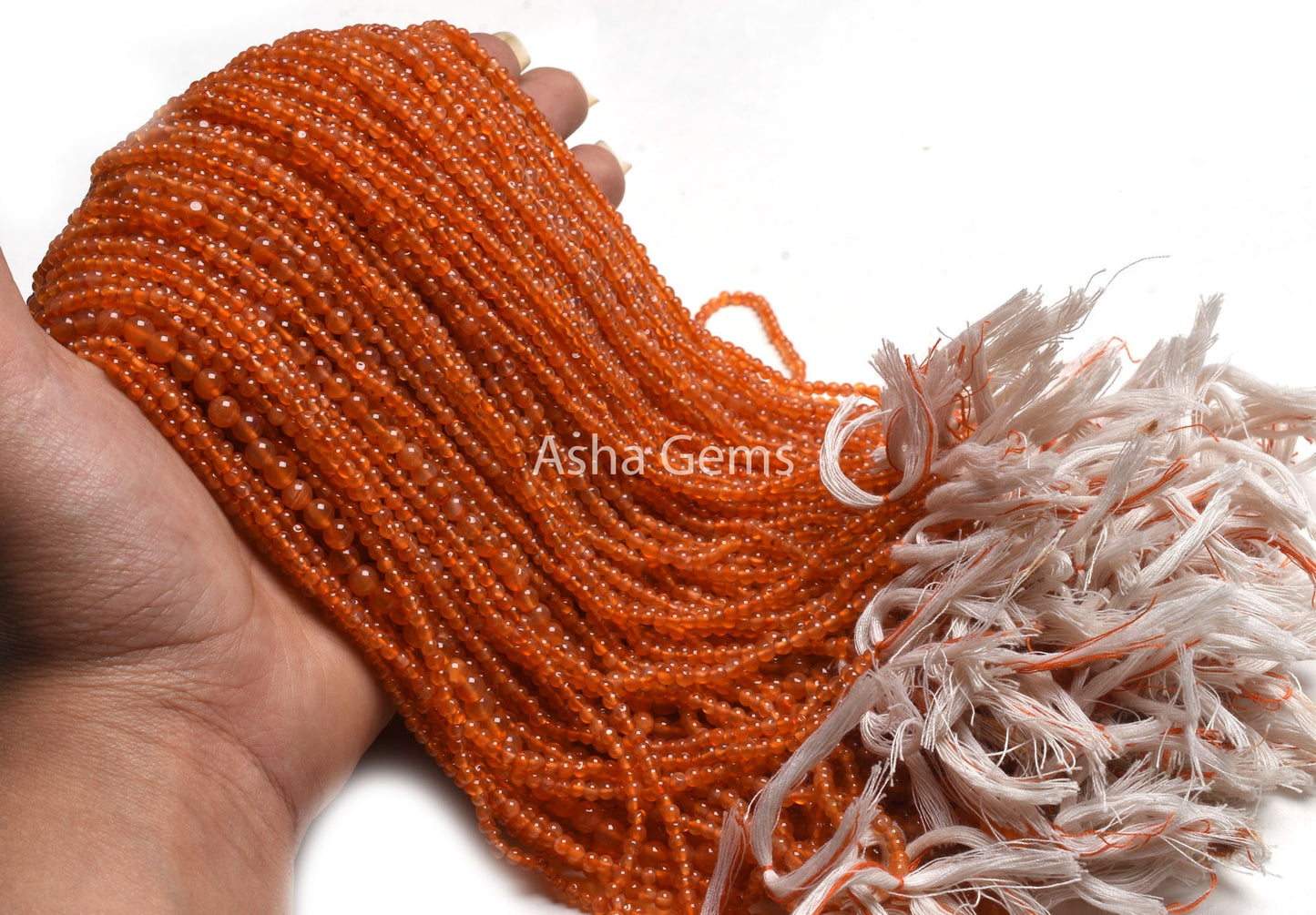 AAA Carnelian Smooth Round Ball Gemstone Beads,13" Strand Orange Carnelian Beads, Natural Carnelian Round Shape Bead Jewelry Handicraft SALE