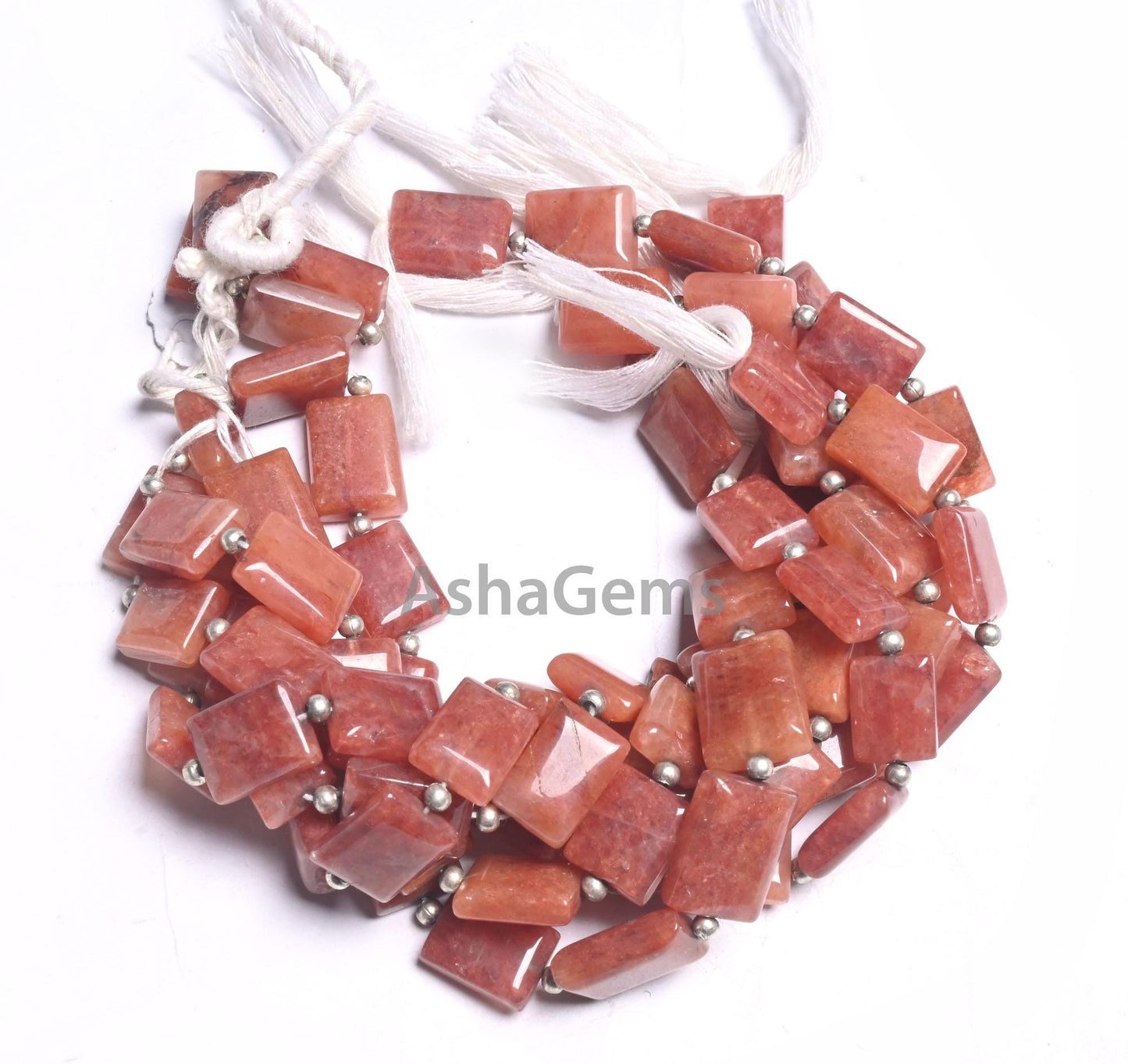 Amazing Dark Peach Quartz Smooth Rectangle Shape Gemstone Beads,9" Quartz Fancy Chicklet Straight Drill Handmade Beads Jewelry making Crafts