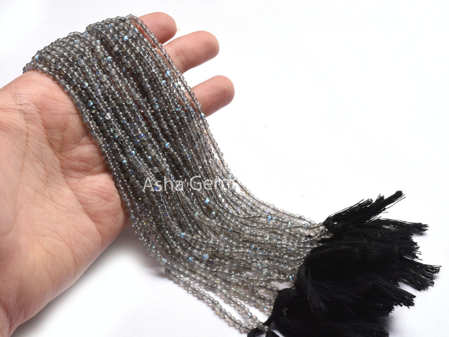 3 mm Labradorite Smooth Round Ball Beads,13" Strand Black Rainbow Round Gemstone Beads, Multi Blue Fire Natural Flash Labradorite Beads SALE