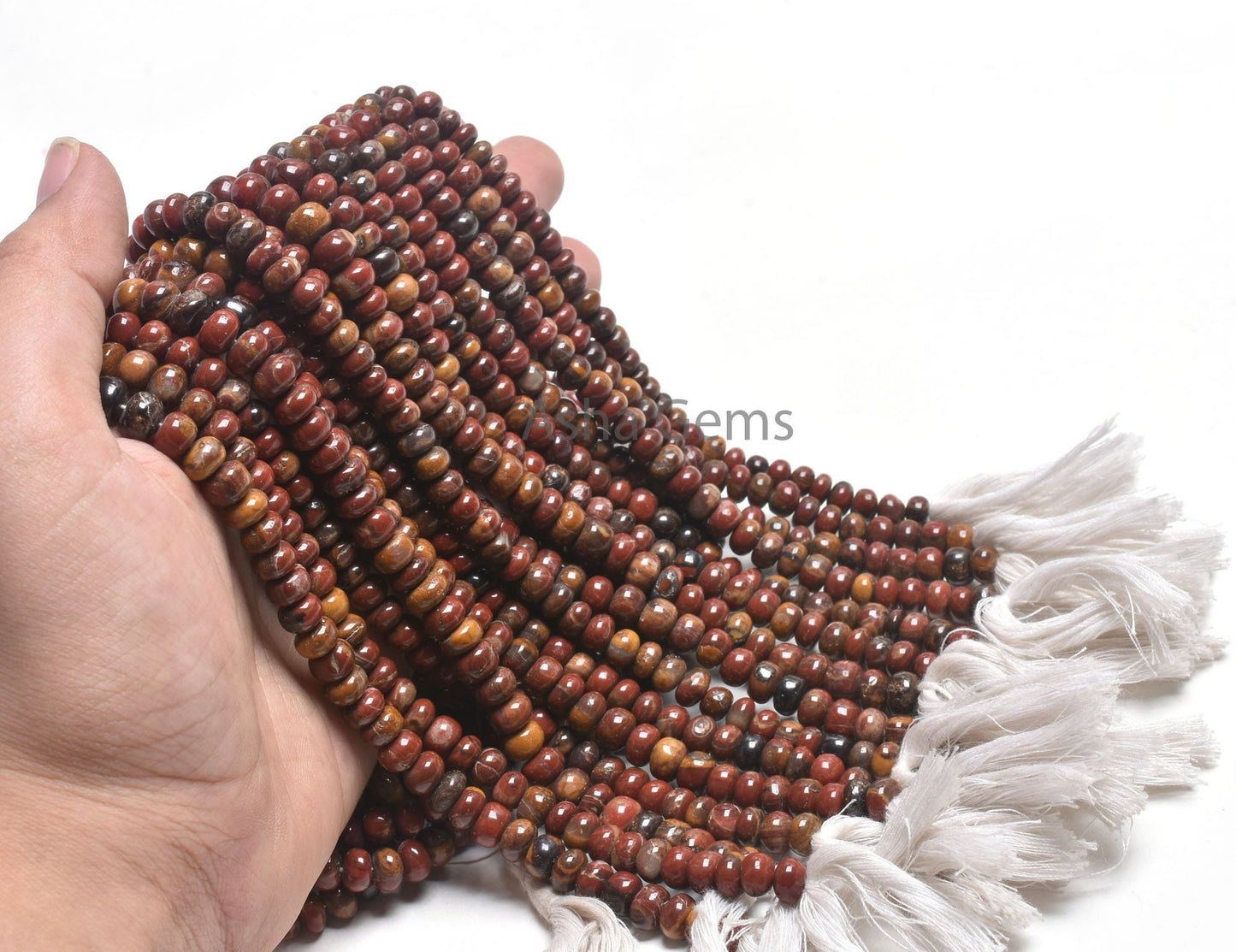 Fine Picture Jasper Smooth Rondelle Shape Beads,13" Strand Natural Jasper Plain Handmade Roundelle Gestone Loose Beads, Jasper Beads Jewelry