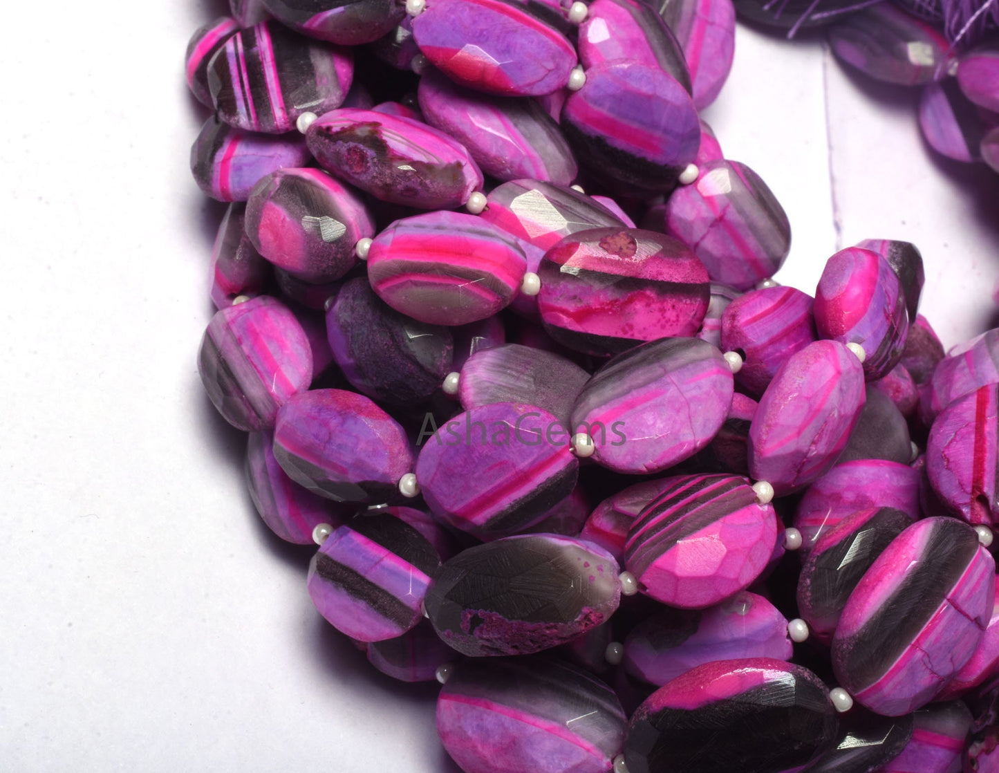 Beautiful Pink Boulder Opal Faceted Oval Shape Beads,13"Strand Boulder Opal Beads, Pink Opal Faceted Bead Loose Gemstone Jewelry Making SALE
