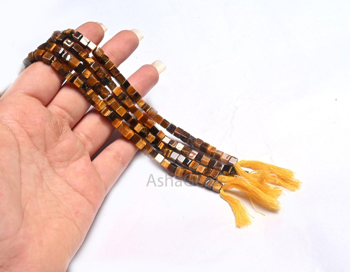 5mm Beautiful Tiger Eye Smooth Box Shape handmade Beads, Natural Tiger Eye 3D Cube Box plain Gemstone Fine Tiger Eye Bead Jewelry Craft SALE