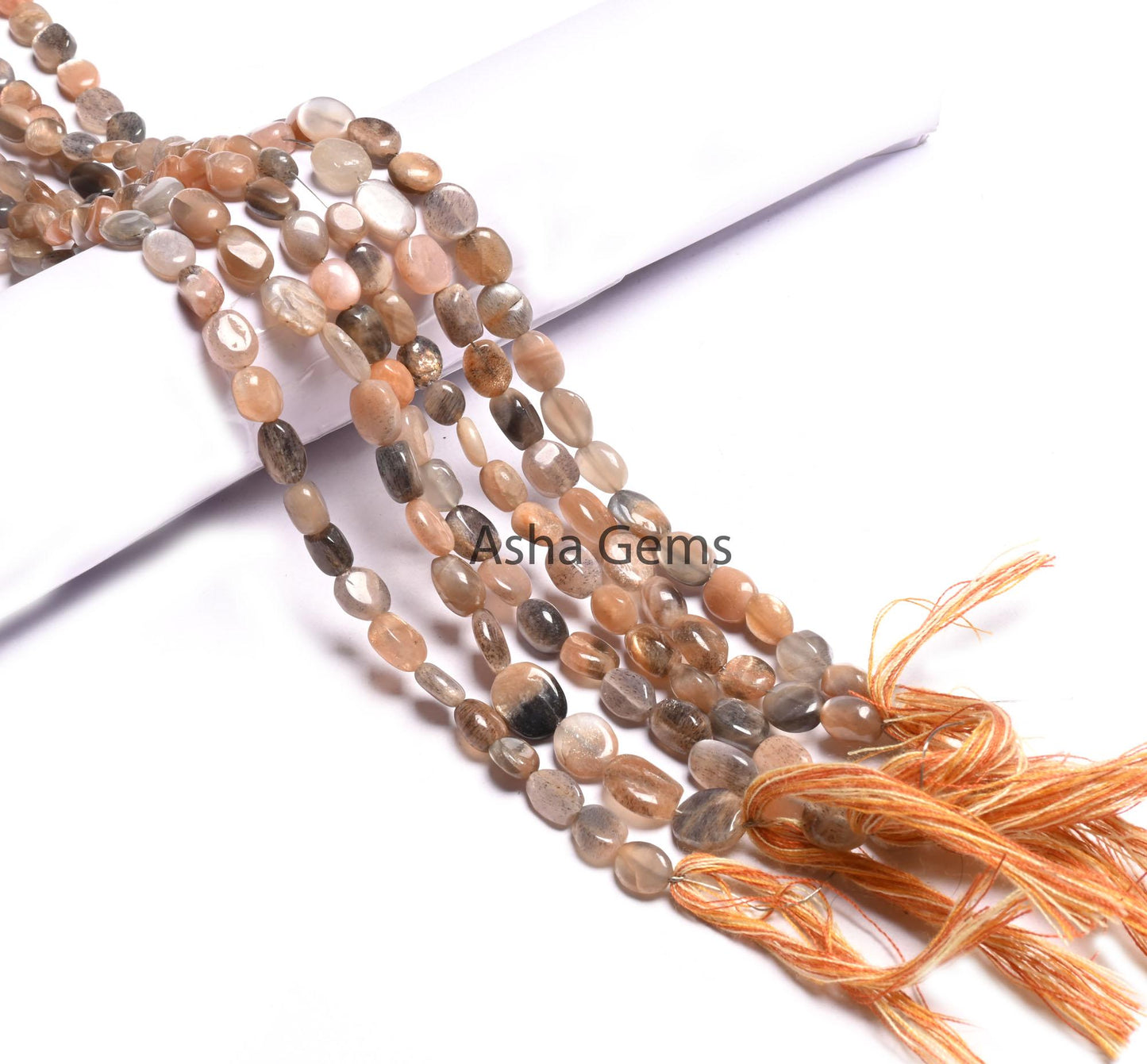 Natural Moonstone Smooth Oval Gemstone Beads, Shaded Sunshine Moonstone handmade Oval Shape Uneven moonstone Beads Jewelry making Craft SALE