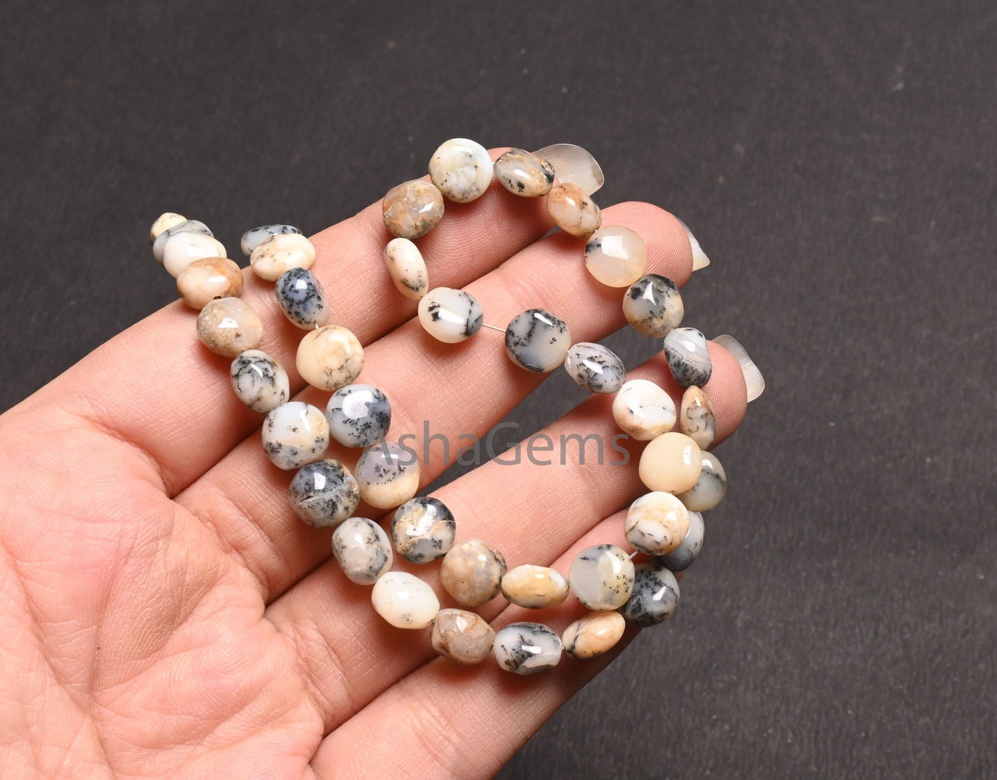 16"Strand Dendrite Opal Smooth Coin Shape Gemstone Beads, Natural Dendritic Opal Plain handmade Coin Bead, Fine Opal Bead Jewelry Craft SALE