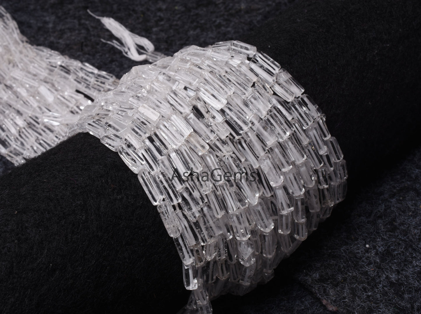 White Crystal Quartz Smooth Gemstone Bead, Natural Clear Crystal Quartz Rectangle Shape Beads,Handmade Plain Briolette Jewelry Beads SALE