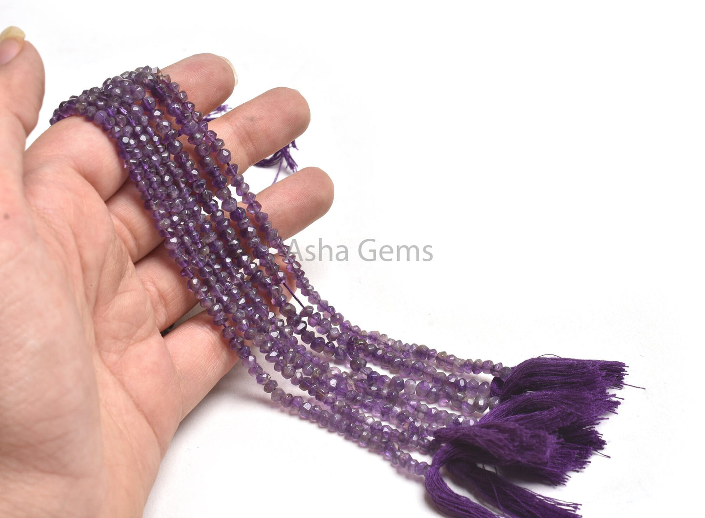 13 inch Natural African Amethyst Rondelle Shape Faceted Gemstone Beads,Purple Amethyst Hand Cut Beads,4, 4.50mm Amethyst Beads Gemstone SALE