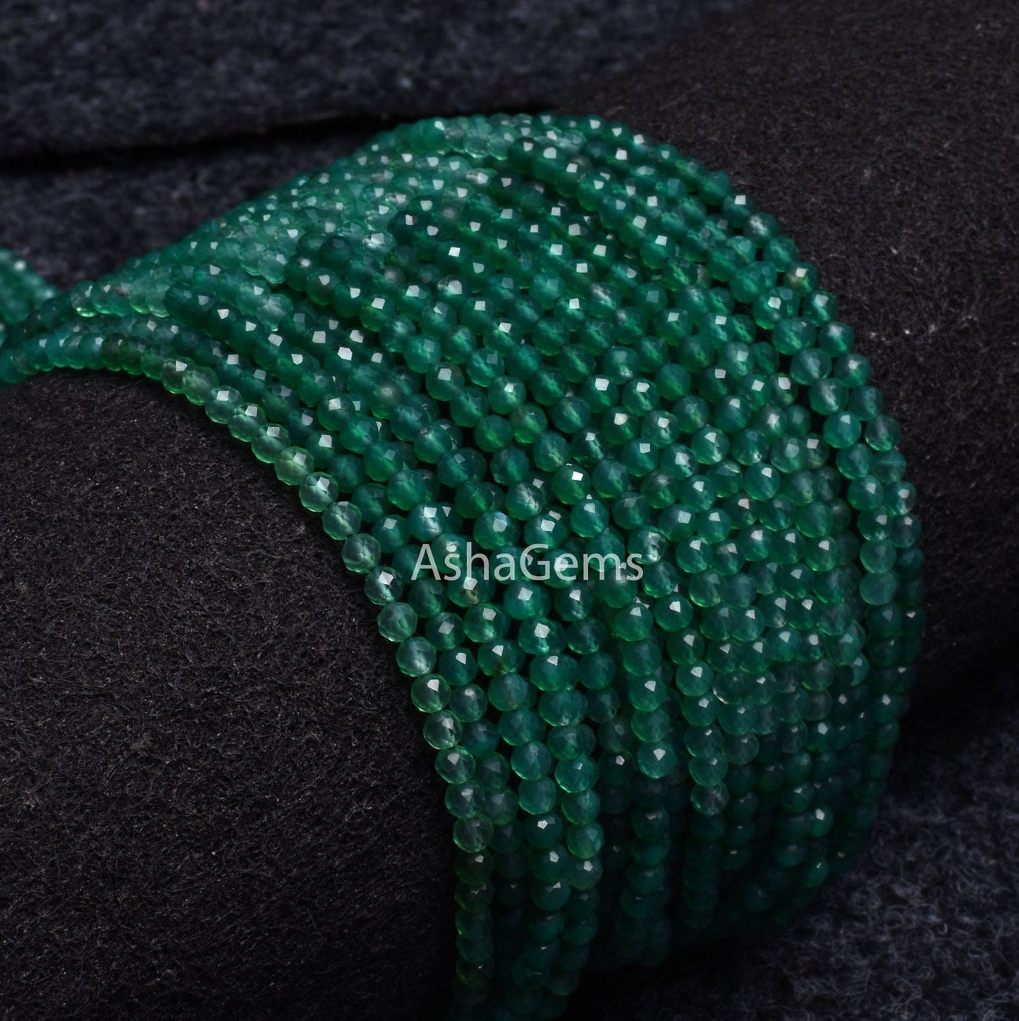 Beautiful Green Onyx Faceted Rondelle Shape Beads,3.20 mm, Shaded Green Onyx Machine Cut Beads, AAA Onyx Micro faceted Beads Jewelry Making