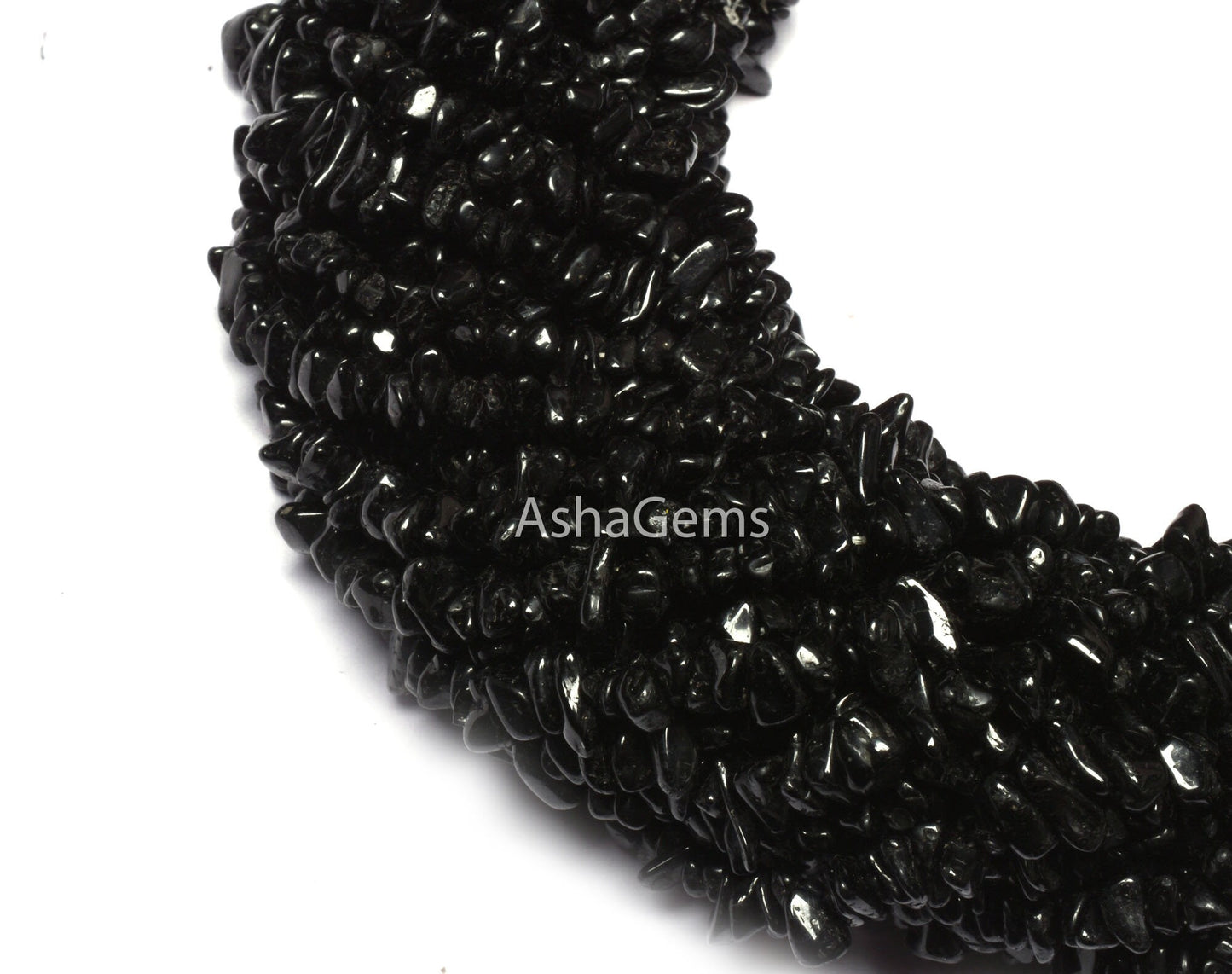 34"Strand Natural Black Spinel Uncut Chips Beads Gemstone Black Spinal Raw Rough Nugget Beads, Spinel Beads Uneven Uncut Chip Jewelry Crafts