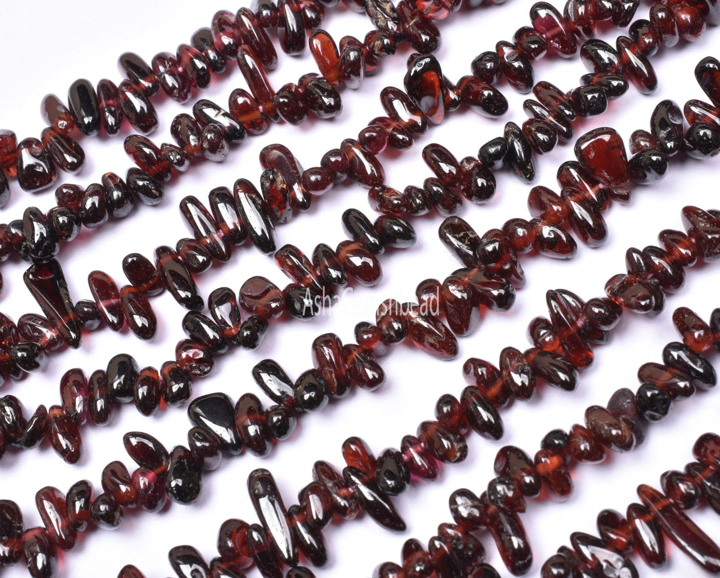 Natural Red Garnet Handmade Smooth Drop Tiny Gemstone Beads,13"Garnet Uneven Teardrop Bead, Garnet Side Drill Bead Jewelry Making Craft SALE