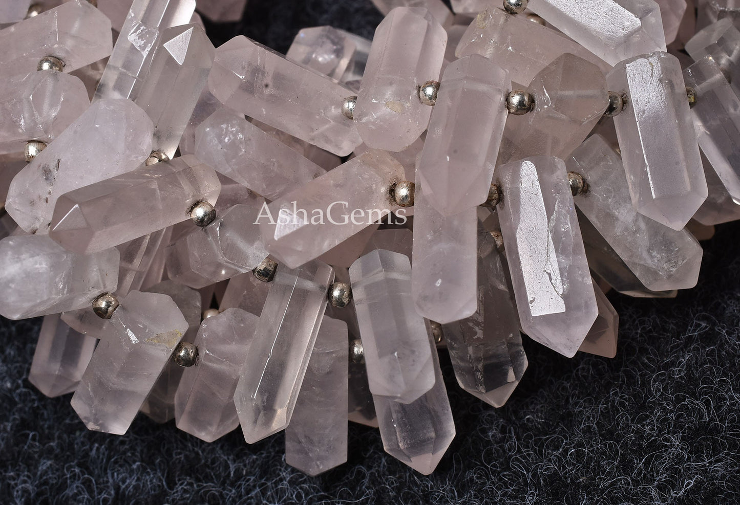 Beautiful Pink Rose Quartz Faceted Bullet Shape Beads,Rose Quartz Fancy Shape Beads, Pink Gemstone Pencil Beads, Jewelry Making Craft, SALE
