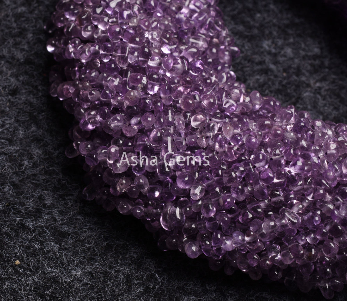 13" Strand Natural amethyst Smooth Drops Shape Beads, Natural Light Purple Amethyst Handmade Teardrop Side Drill Gemstone Bead Jewelry SALE