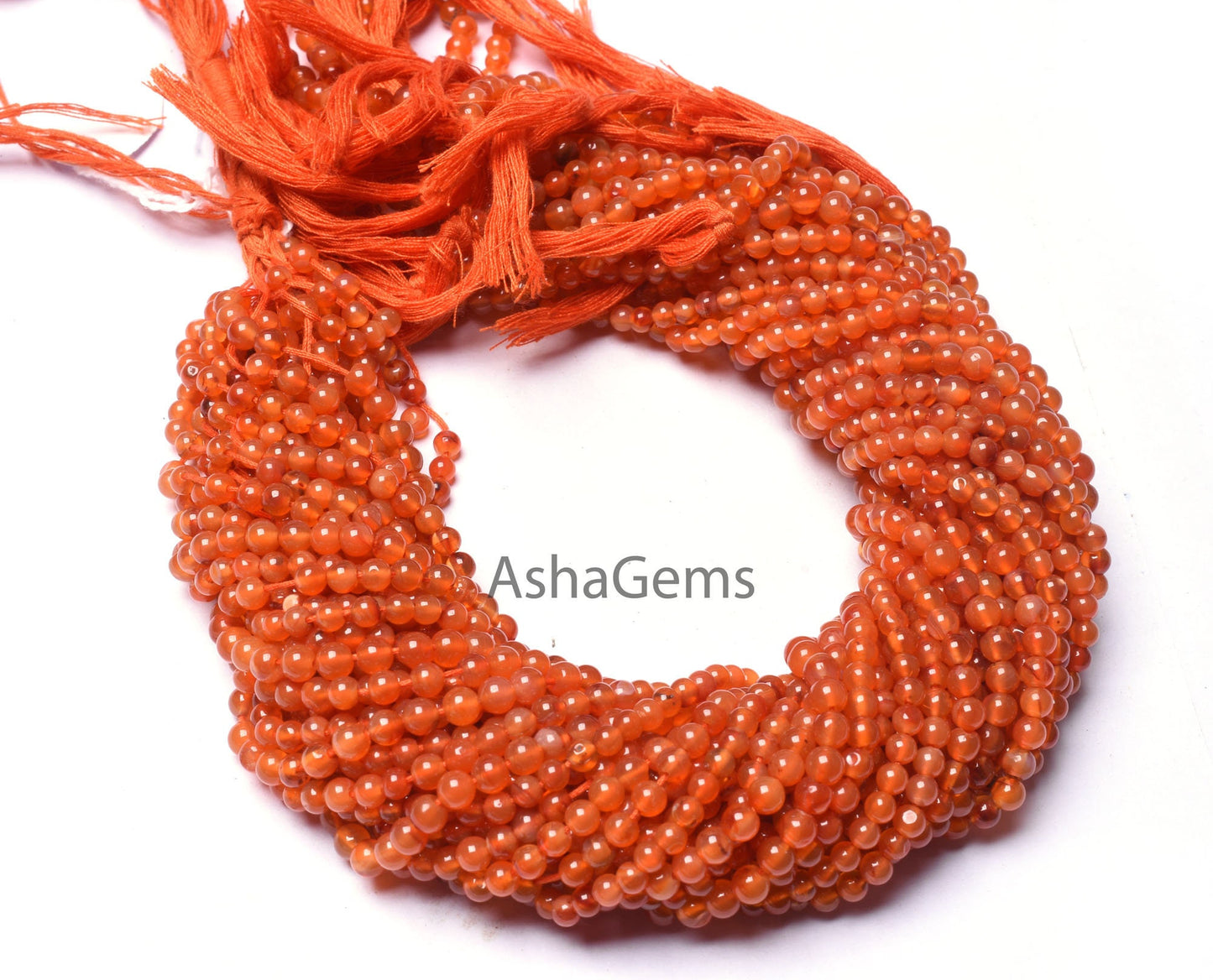 Beautiful Orange Carnelian Smooth Round Shape Beads, 13" Strand, Natural AAA Carnelian Smooth Round Ball Gemstone Beads, Carnelian Bead