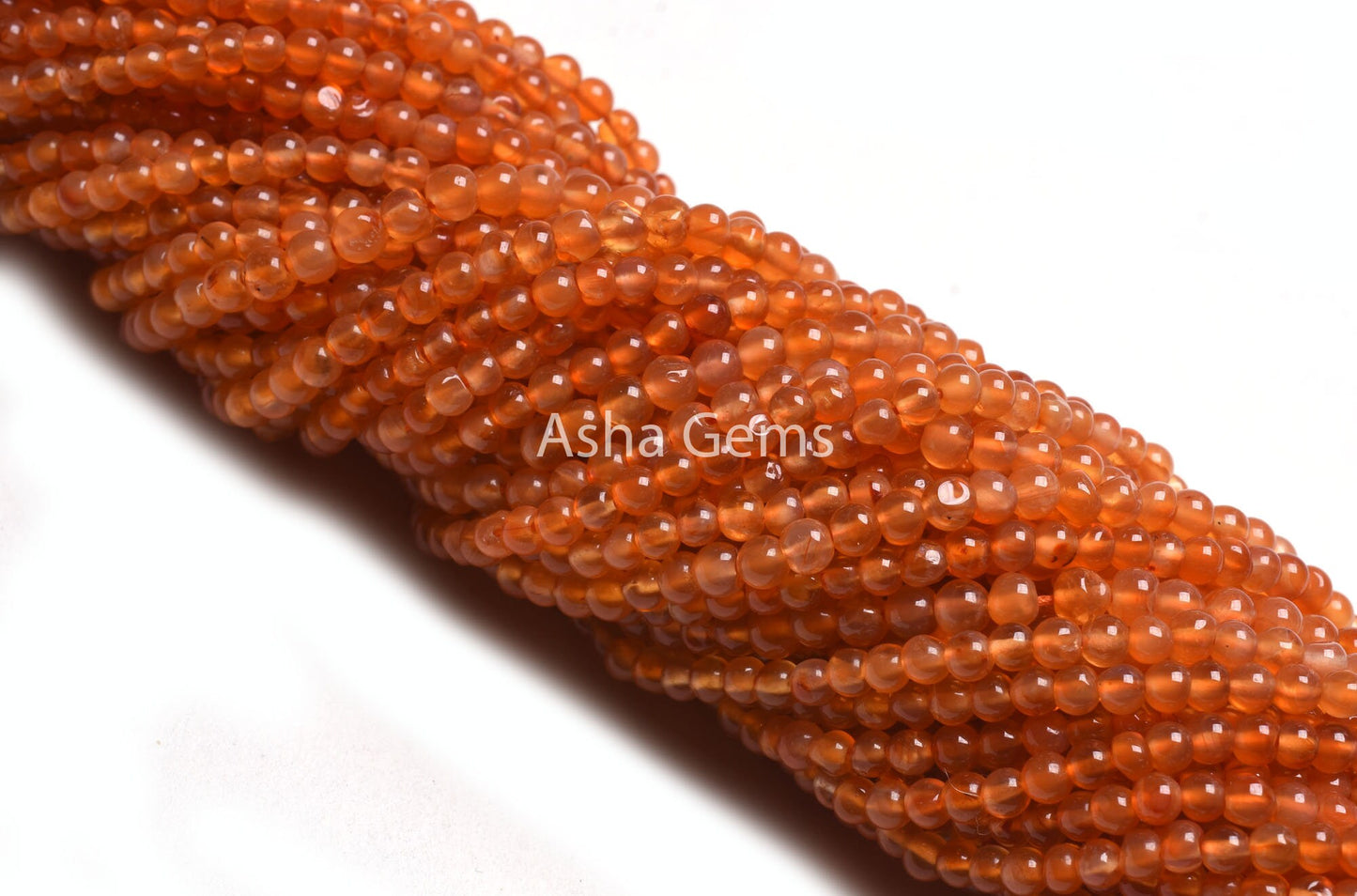 AAA Carnelian Smooth Round Ball Gemstone Beads,13" Strand Orange Carnelian Beads, Natural Carnelian Round Shape Bead Jewelry Handicraft SALE