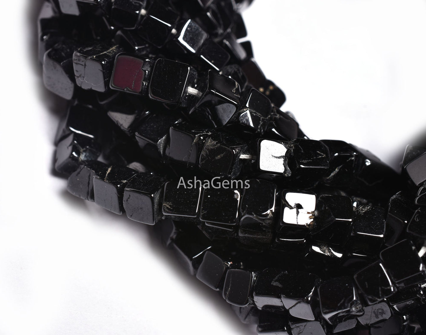 Beautiful Natural Black Spinel Box Shape Smooth Gemstone Beads,4.mm, Black Spinel Plain 3D Cube Box Beads,Spinel Beads.For Jewelry Craft