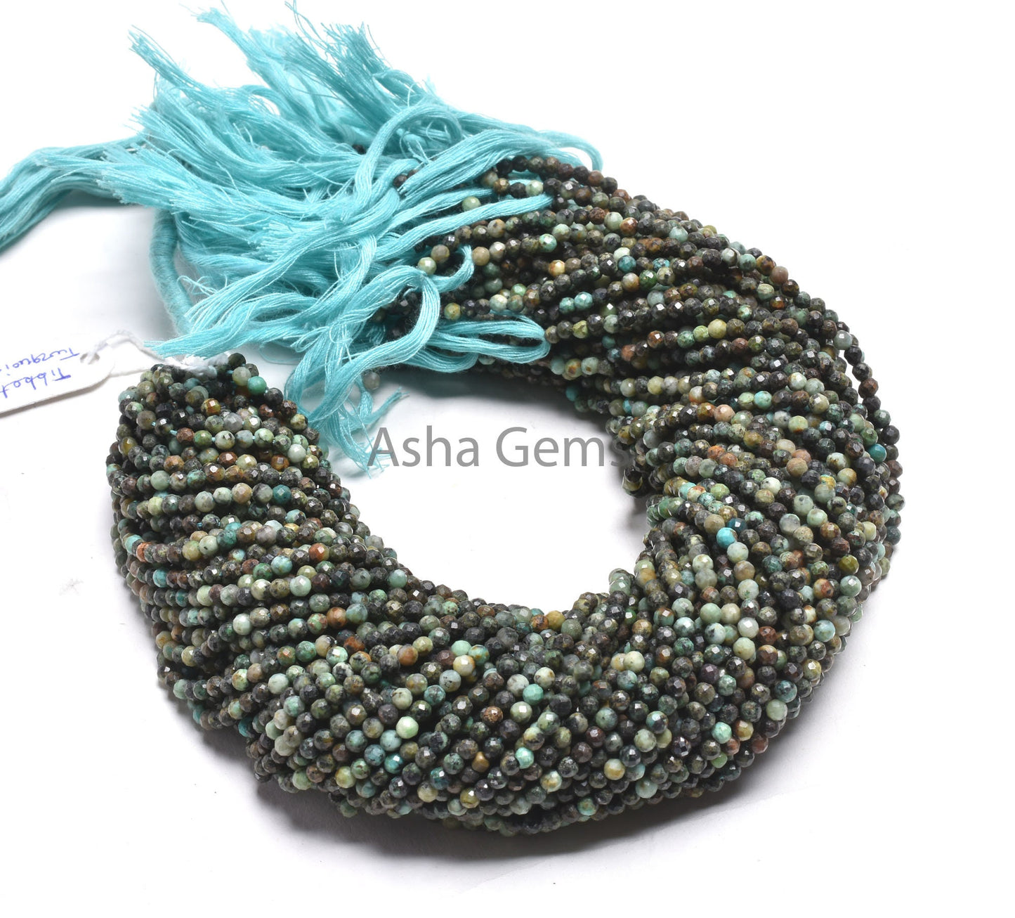 3.2mm Natural Tibetan Turquoise Faceted Roundelle Gemstone Beads, Tibetan Turquoise Machine Cut Round Ball Turquoise Micro Cut Beads Jewelry