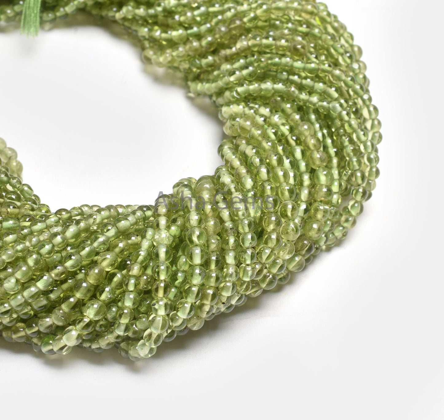 AAA Green Peridot Smooth Round Shape Gemstone Beads,12" Strand Natural Peridot Beads, Peridot Plain Round Ball Beads Jewelry Handicraft SALE