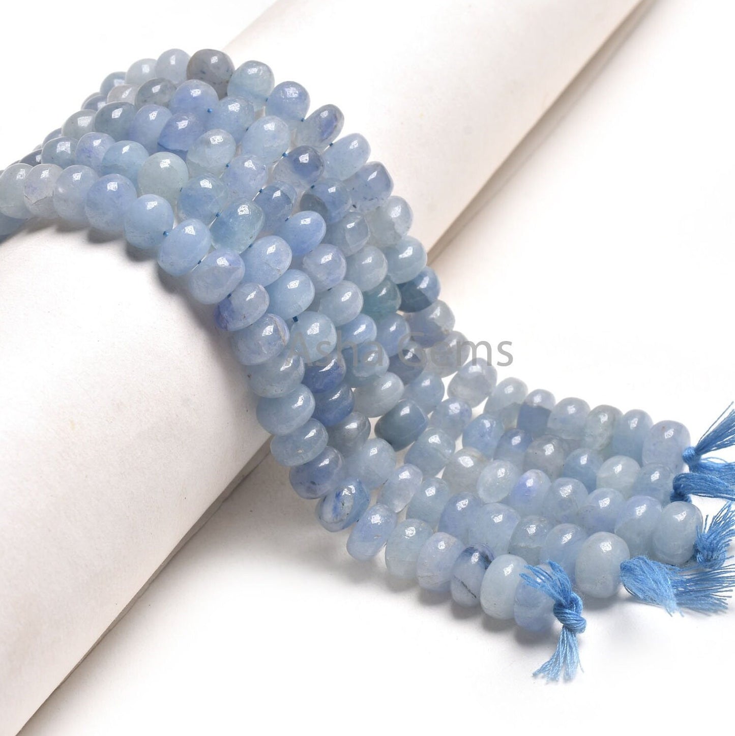 Shaded Light Blue Tanzanite Smooth Rondelle Beads, Tanzanite Beads, Tanzanite Plain Handmade Gemstone Beads TZ For Necklace Jewelry Makings