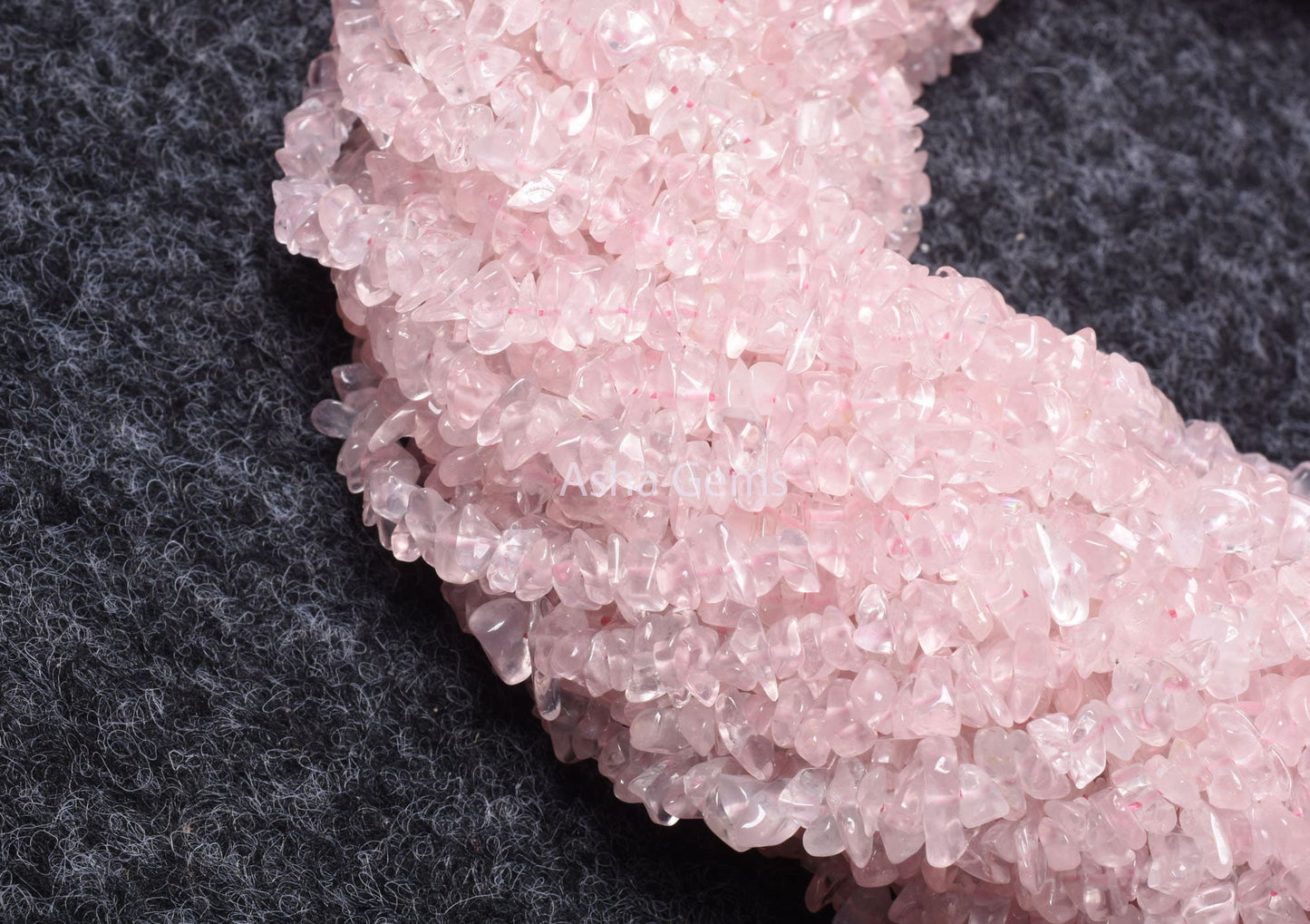 Fine Natural Rose Quartz Uncut Chips Raw Gemstone Beads,34"Strand pink Rose Quartz Smooth tiny Nugget Rough Beads, Rose Quartz Bead Jewelry