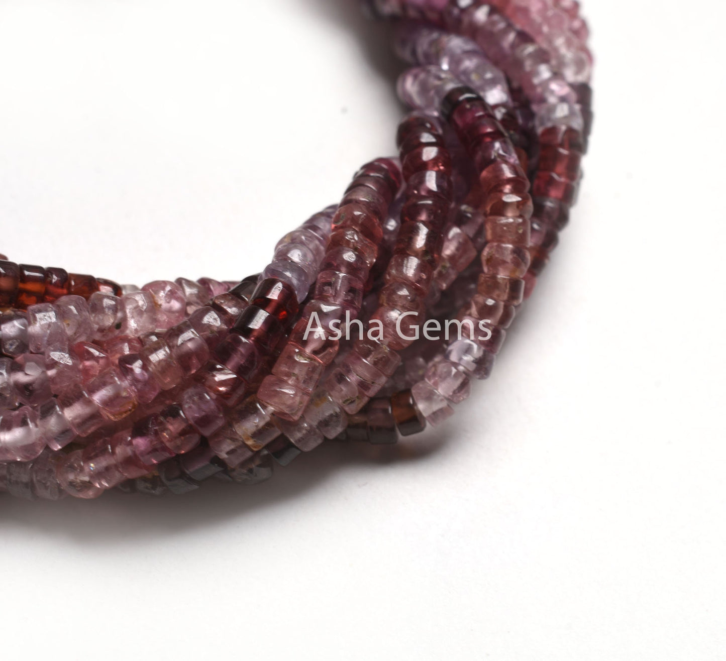 Natural Multi Spinel Smooth Tyre Shape Gemstone Beads,14" Strand Real Spinel Beads, Multi Color Spinel Handmade Tyre Bead Jewelry Craft SALE