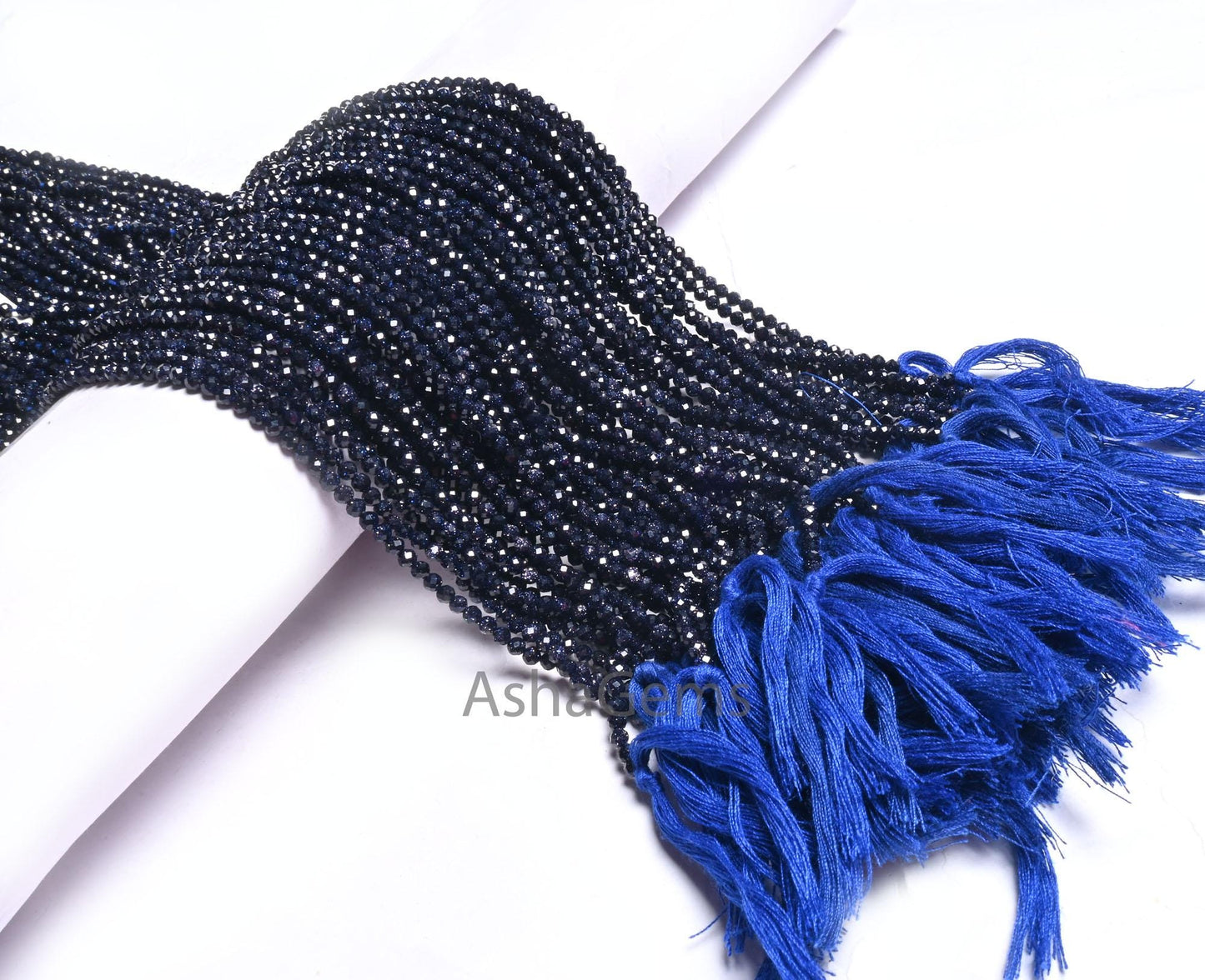 Beautiful Blue Sunstone Faceted Micro Cut Rondelle Shape Beads, Blue Sunstone Machine Cut Gemstone Beads, Sunstone Bead Jewelry Making Craft