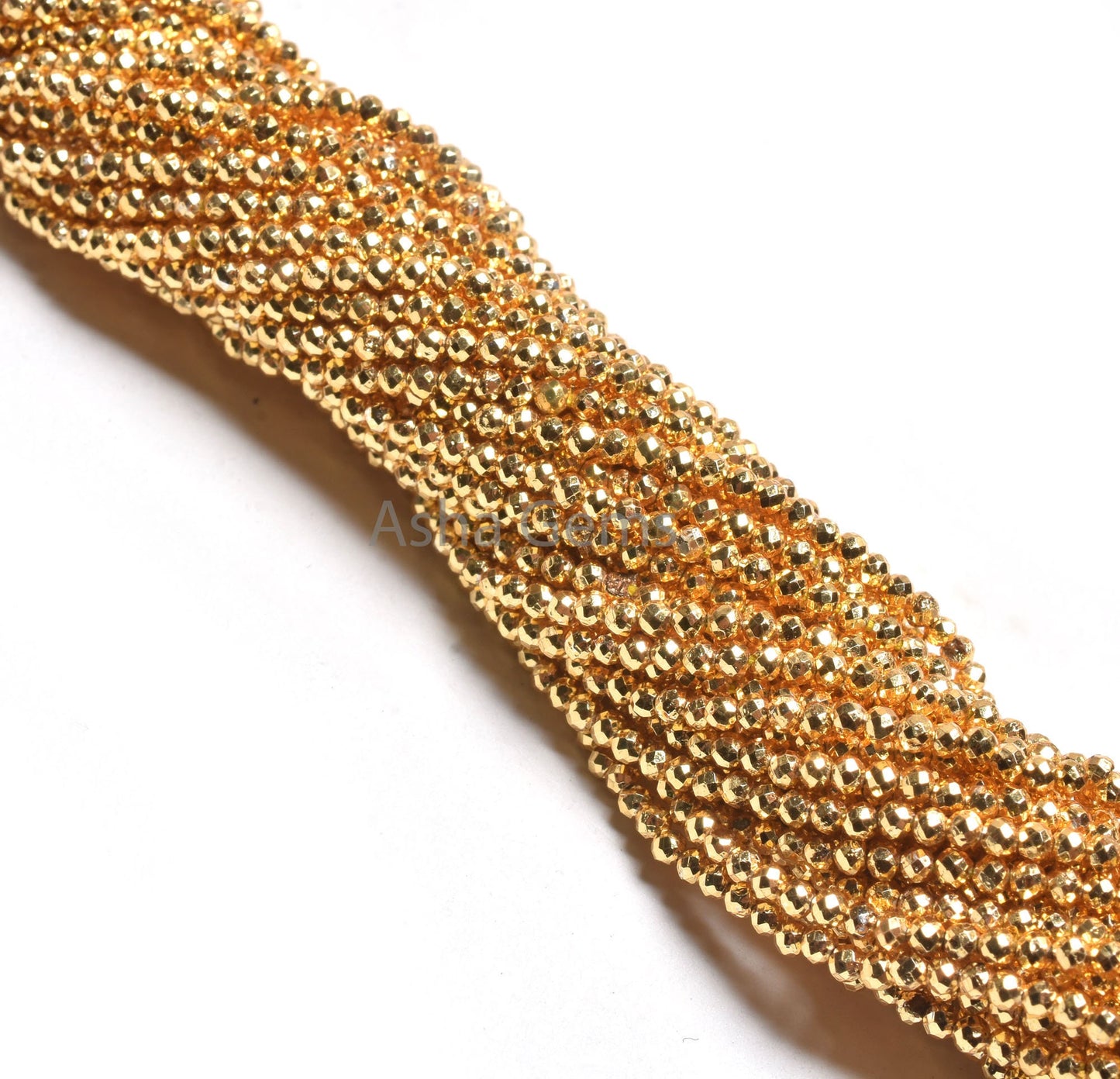 13" Strand Beautiful Natural Golden Pyrite Coated Micro Cut Rondelle Faceted Gemstone Beads,2.2mm AAA Quality pyrite bead Jewelry Craft SALE