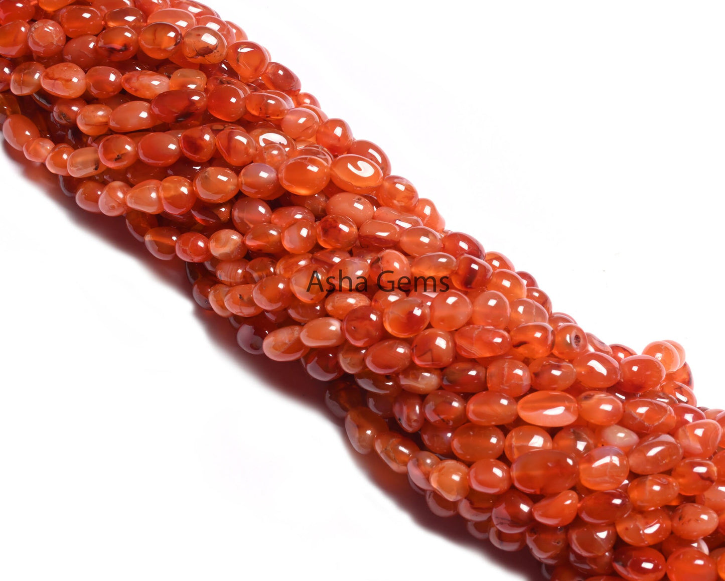 Fine Carnelian Smooth Nugget Shape Handmade Beads, Beautiful Carnelian Beads, Natural Carnelian Loose Gemstone Pebble Uneven Beads Jewelry (AG 22259)