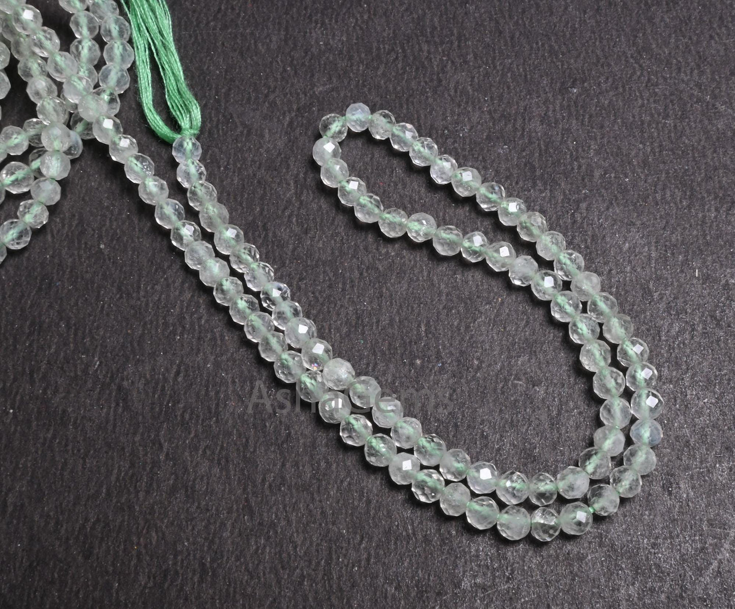 Beautiful Green Amethyst Micro Cut Rondelle Beads,13"Natural Green Amethyst Machine Cut Faceted Gemstone Amethyst Bead Jewelry Necklace SALE