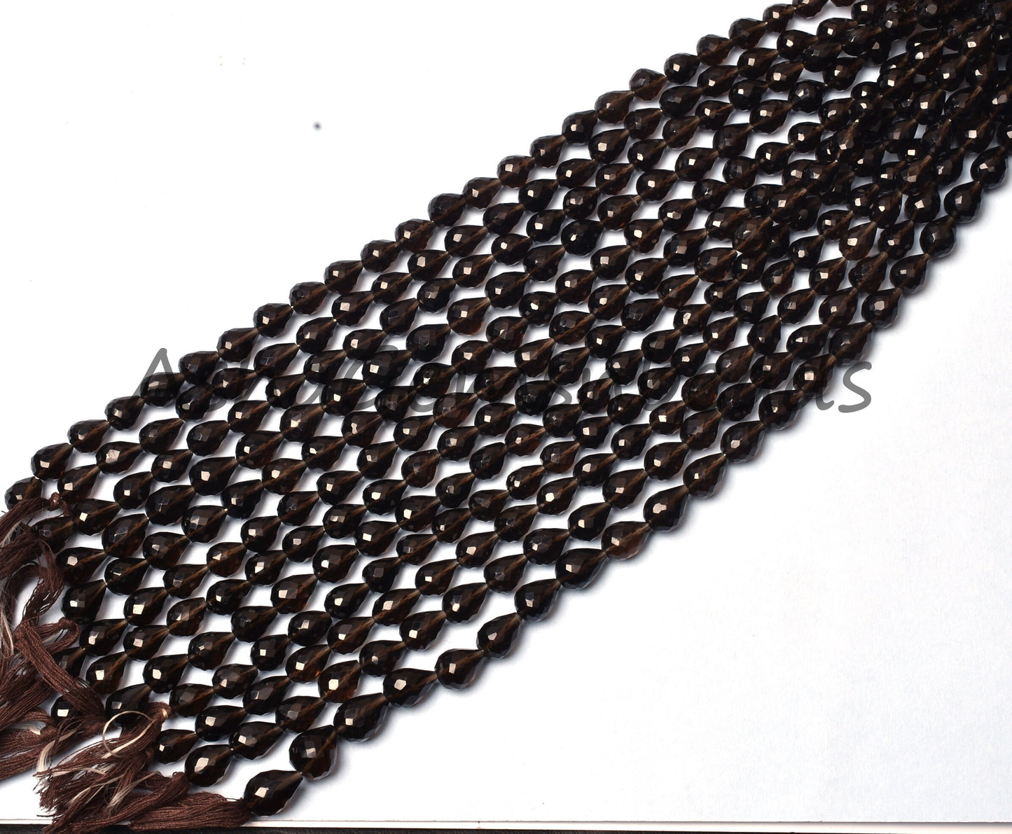 10"Strand Beautiful Smoky Quartz Faceted Drops Shape Gemstone Beads,Quartz Teardrop,7x10-8x11mm Smoky Drops Beads Jewelry Making Craft Sale