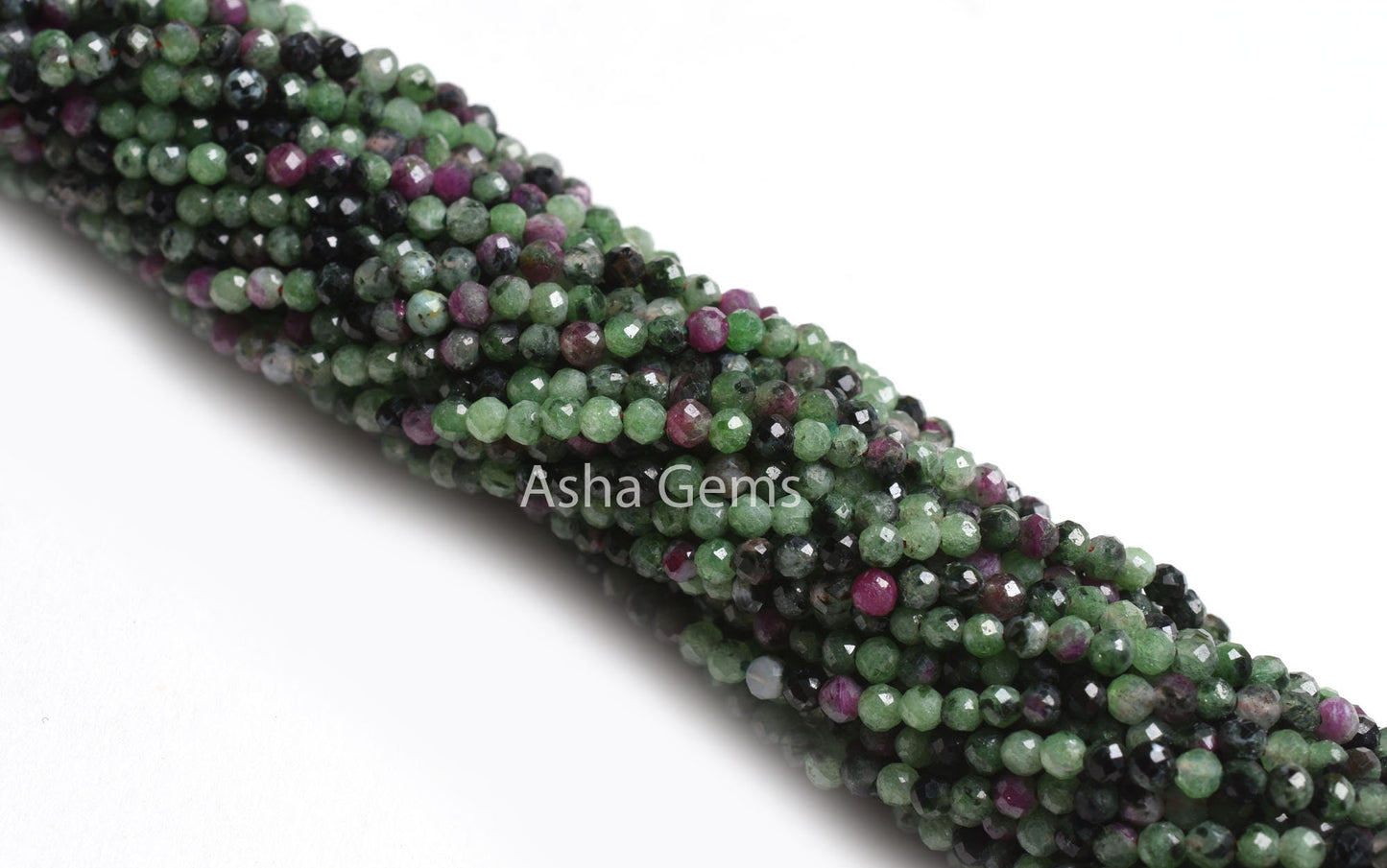 Natural Ruby Zoisite Micro Cut Faceted Gemstone Beads,2.5 mm Rare Ruby Zoisite Machine Cut Rondelle Beads, Ruby Zoisite Bead Strand Jewelry