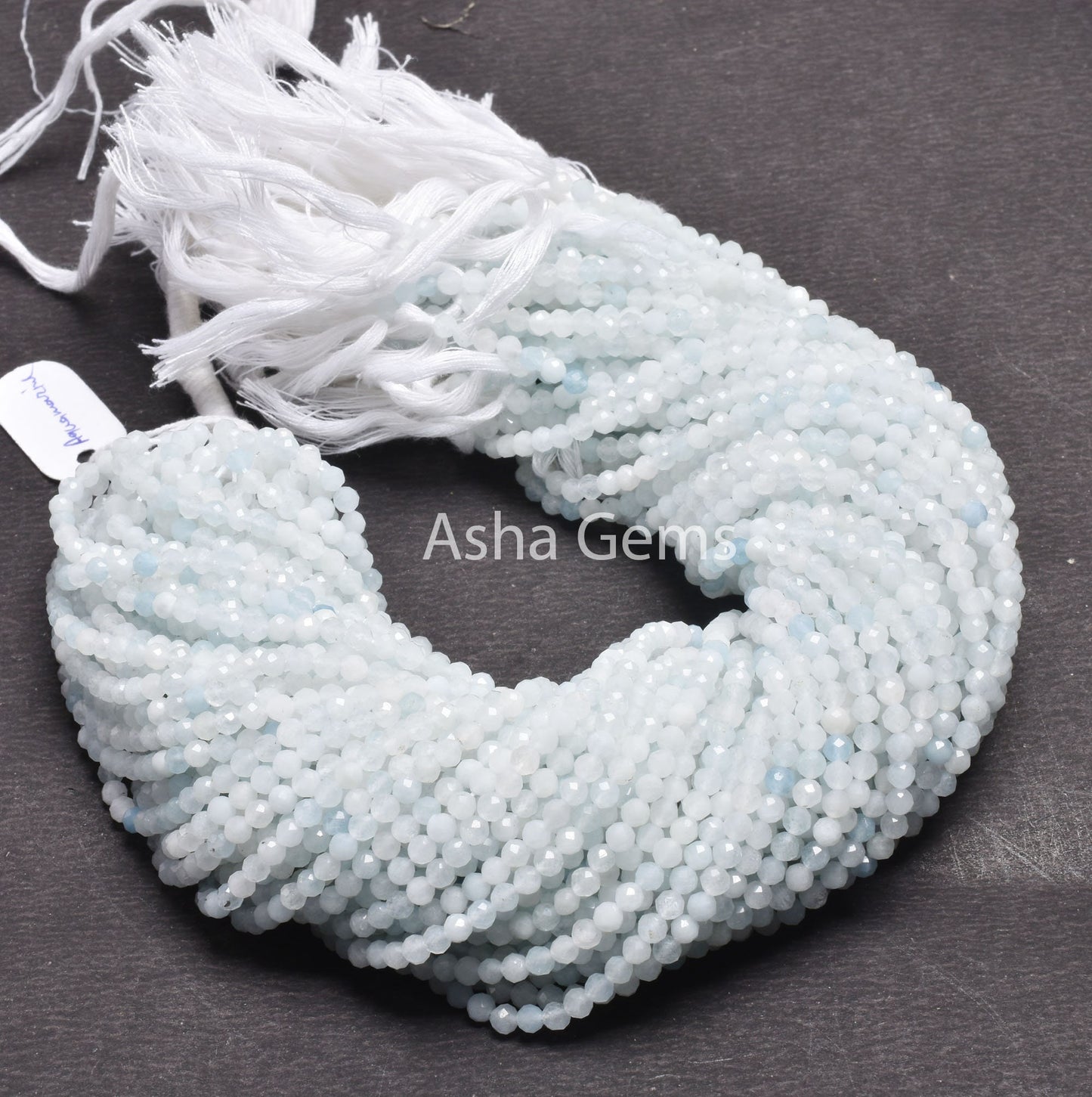4mm Aquamarine Faceted Round Shape Beads, Natural Light Aqua Blue Aquamarin Micro Cut Round Ball Gemstone Beads Aquamarine Bead Jewelry SALE