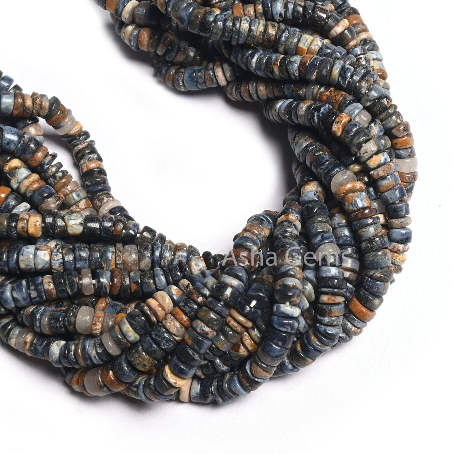 Beautiful Pietersite Smooth Heishi Tyre Gemstone Beads,4.5-5 mm Natural Pietersite Handmade Flat Wheel Shape Beads Jewelry Making Craft SALE