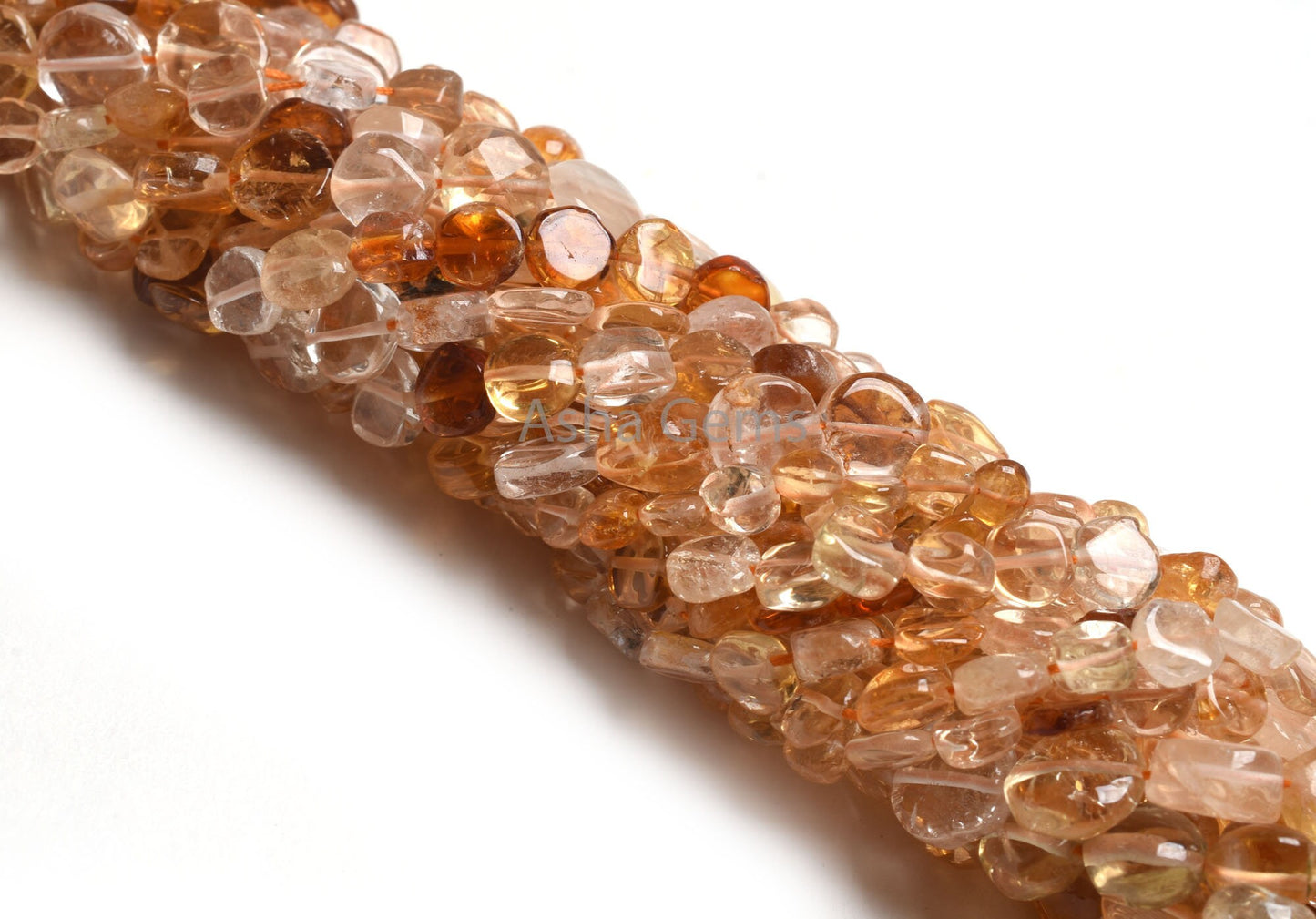 Shaded Yellow Citrine Smooth Uneven Coin Shape Beads, Natural Citrine Plain Handmade Coin Straight Drill Gemstone Beads Citrine Bead Jewelry