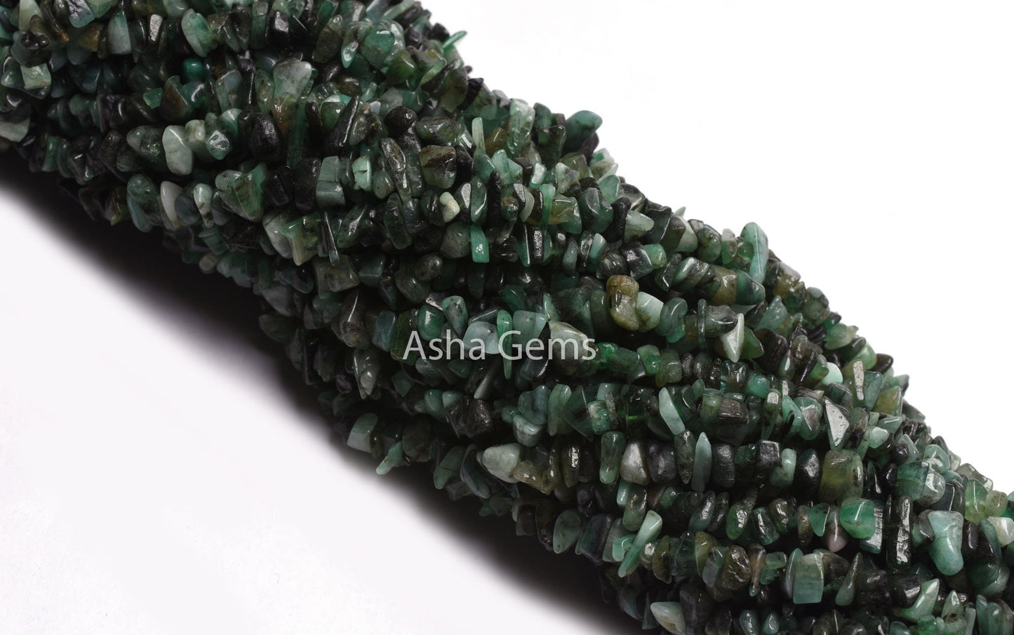 34" Strand Natural Emerald Gemstone Uncut Chips Raw Beads Natural Green Emerald Raw Rough Tiny Nugget Smooth Emerald Bead Jewelry Craft SALE