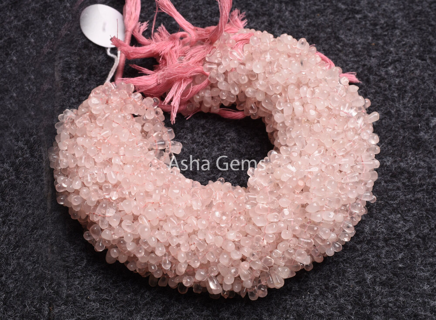 13" Strand Natural Pink Rose Quartz smooth Drops shape Gemstone Beads, rose Quartz beads, Rose Quartz handmade Uneven Teardrop Beads Jewelry